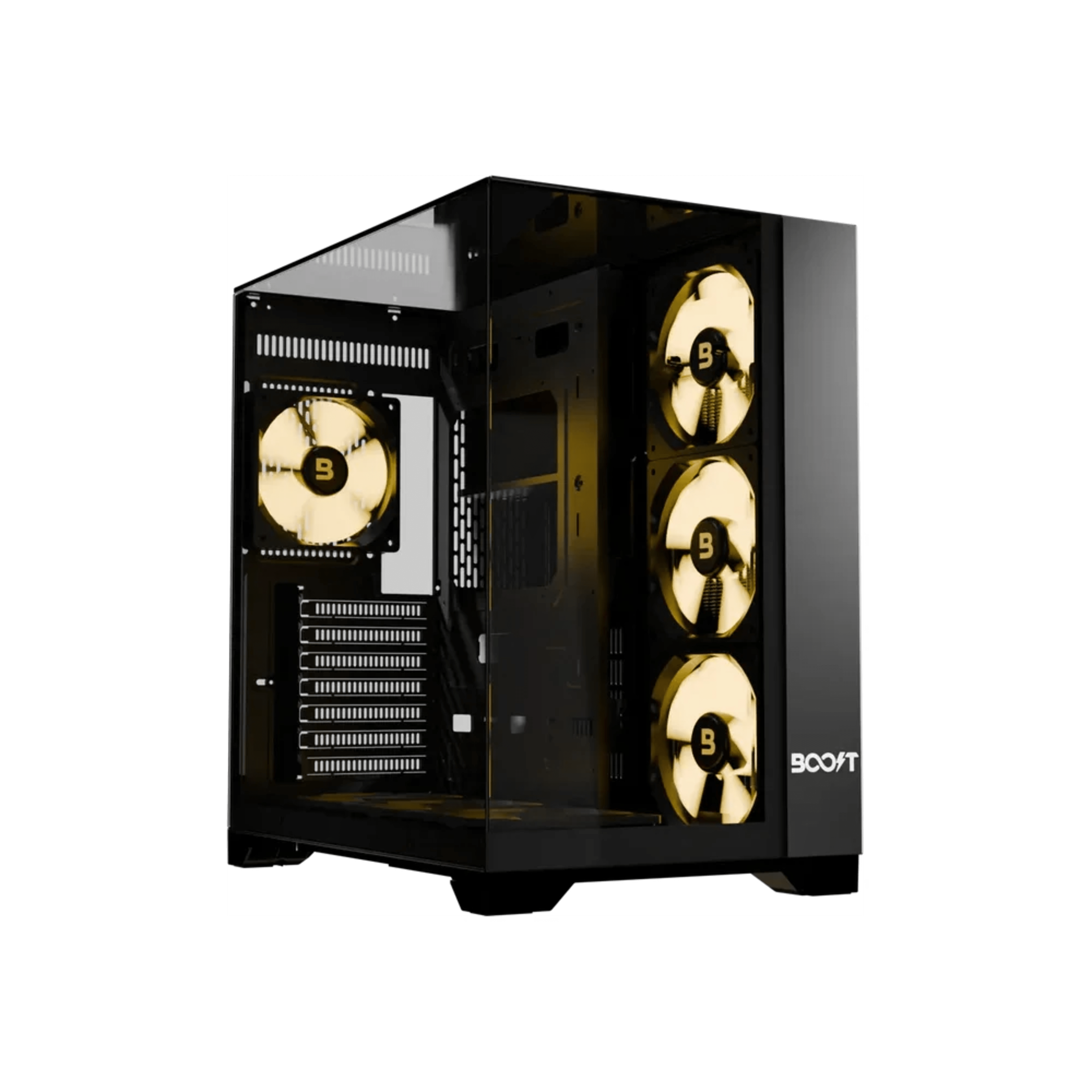 Boost Enclosure Elite Series X200 with 4 ARGB Fans - Main Image Boost Enclosure Elite Series X200 with 4 ARGB Fans - Main Image