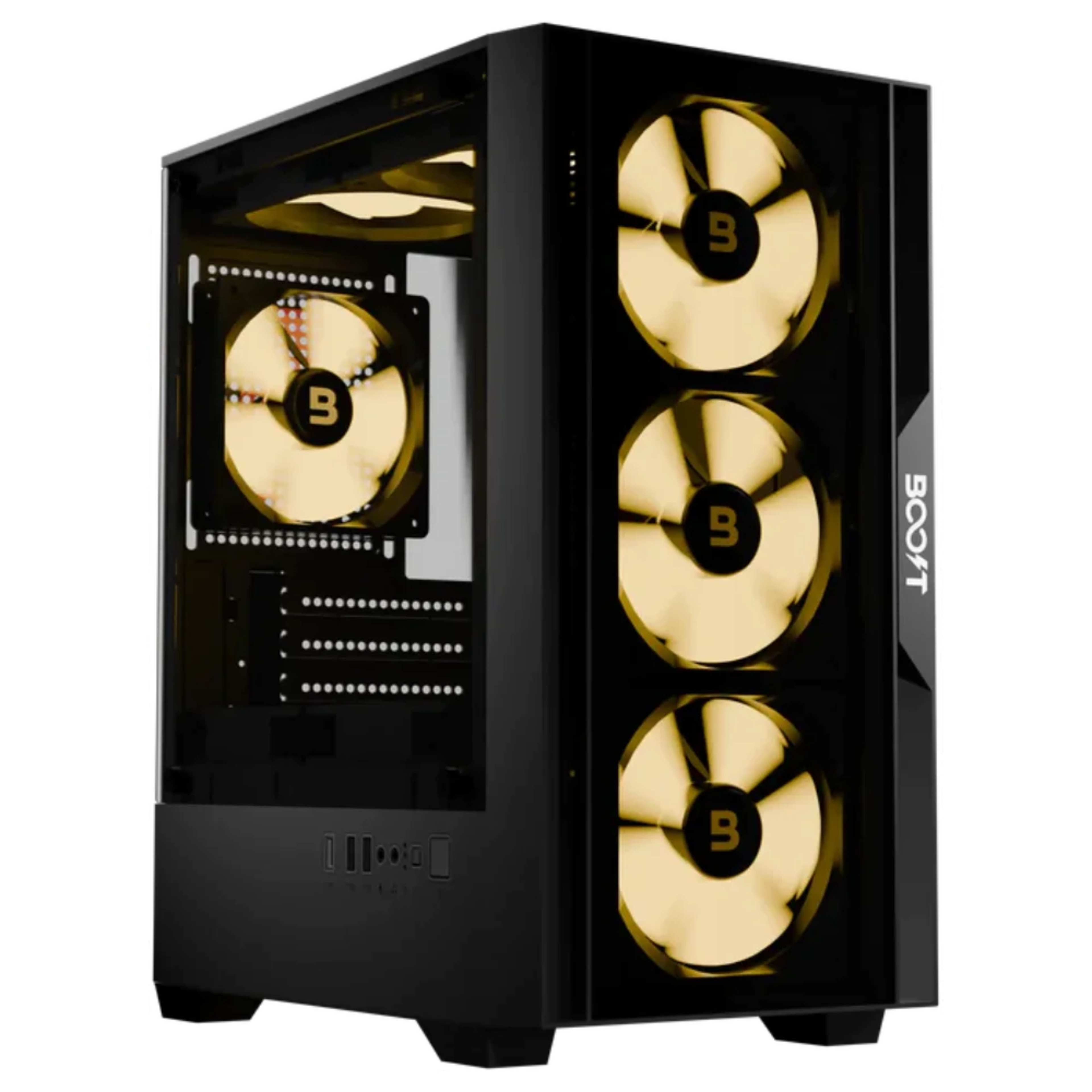 Boost Enclosure Essential Series E200 with 4 ARGB Fans - Main Image Boost Enclosure Essential Series E200 with 4 ARGB Fans - Main Image
