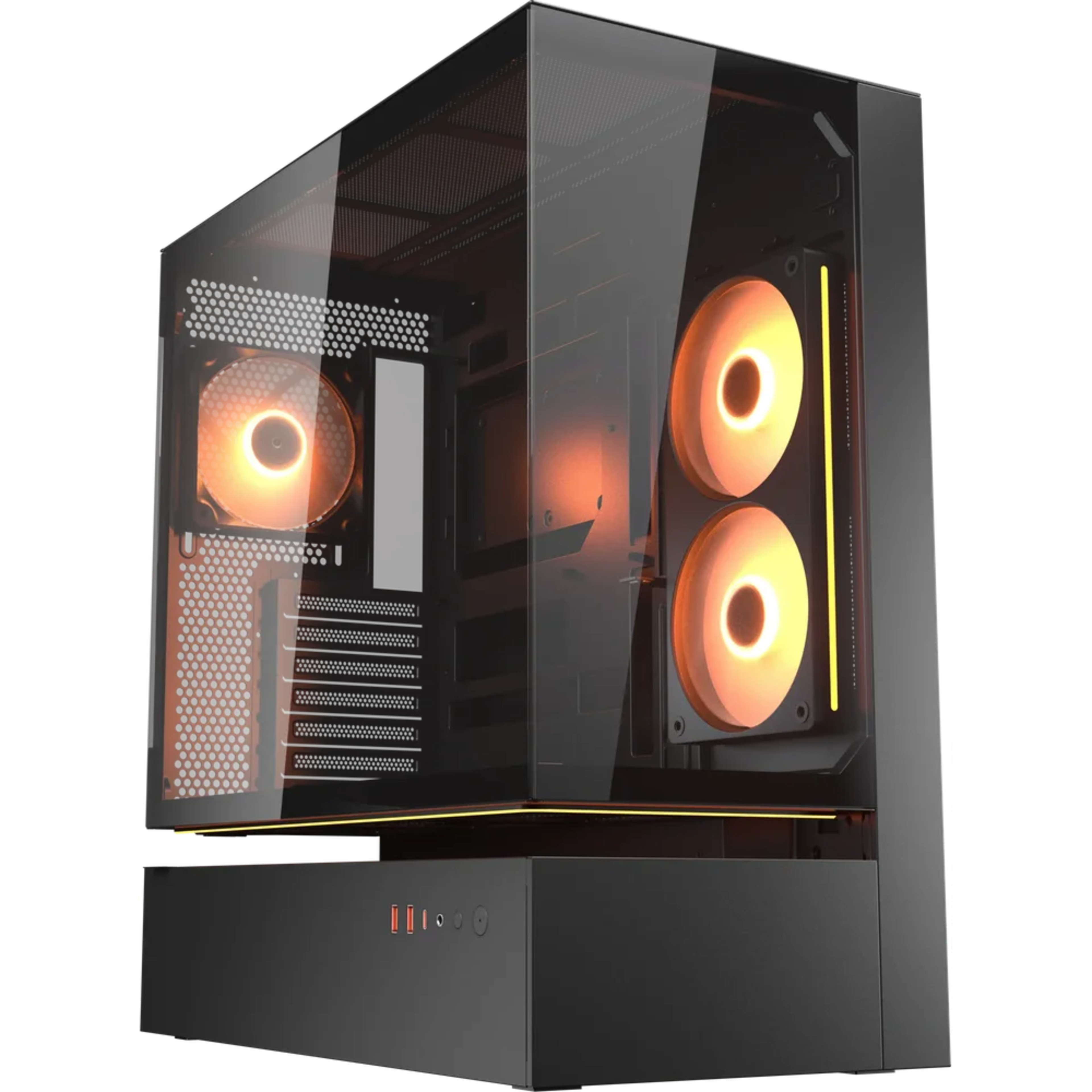 COUGAR CFV235 Series Mid Tower Float In From Flow In Function - Black - Main Image COUGAR CFV235 Series Mid Tower Float In From Flow In Function - Black - Main Image