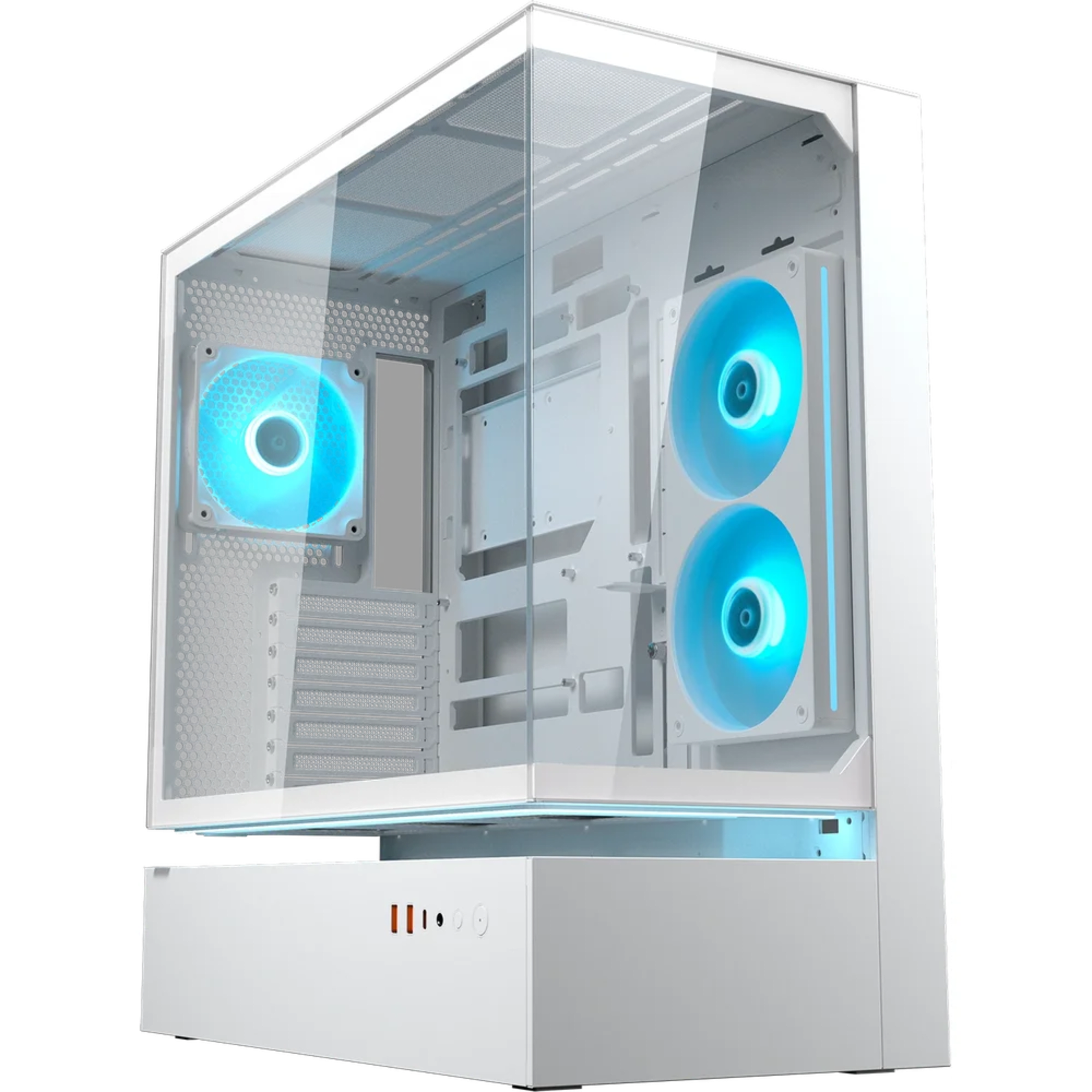 COUGAR CFV235 Series Mid Tower Float In From Flow In Function - White - Main Image COUGAR CFV235 Series Mid Tower Float In From Flow In Function - White - Main Image