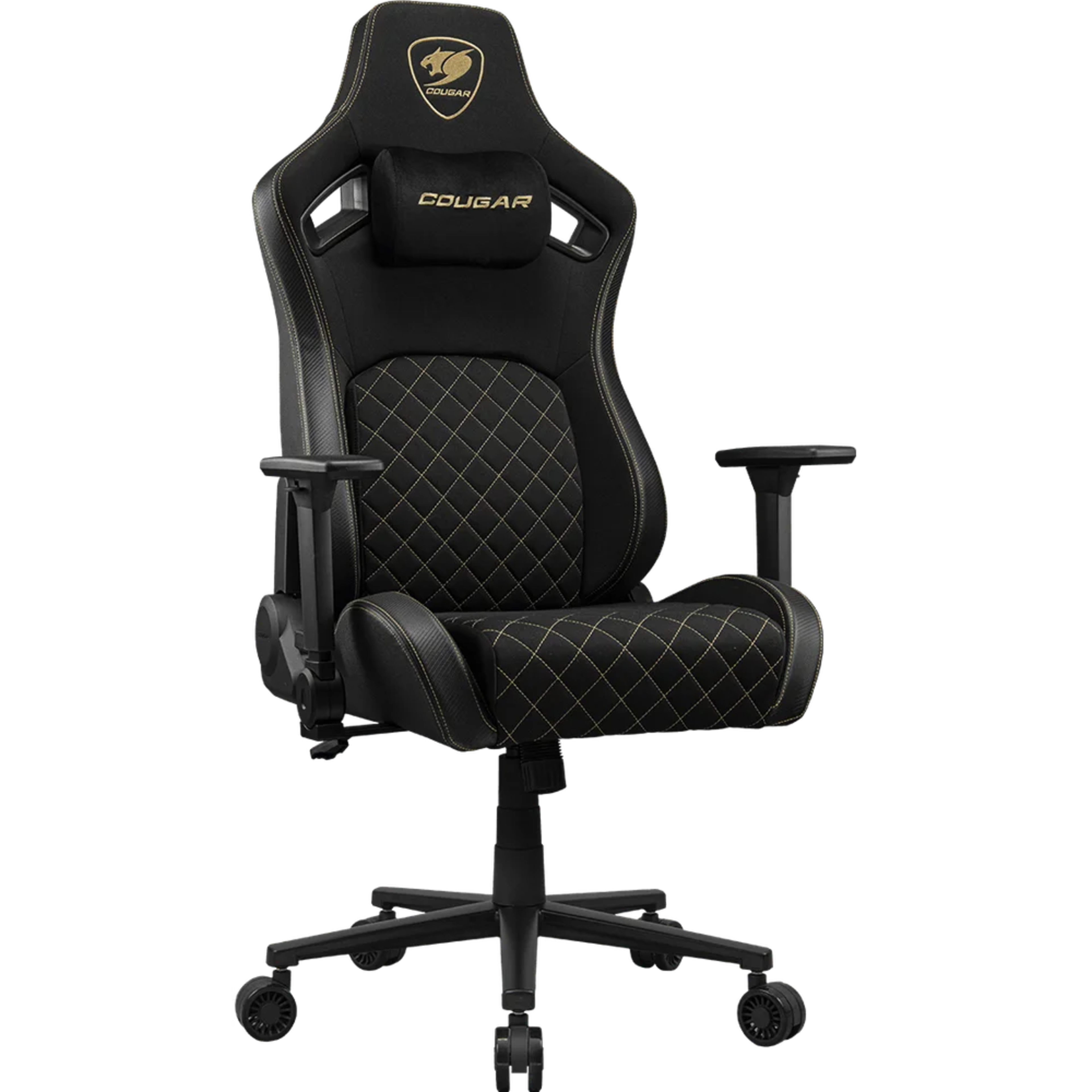 COUGAR DEFENSOR BLACK GOLD F - 4D Folding Armrest - Main Image COUGAR DEFENSOR BLACK GOLD F - 4D Folding Armrest - Main Image