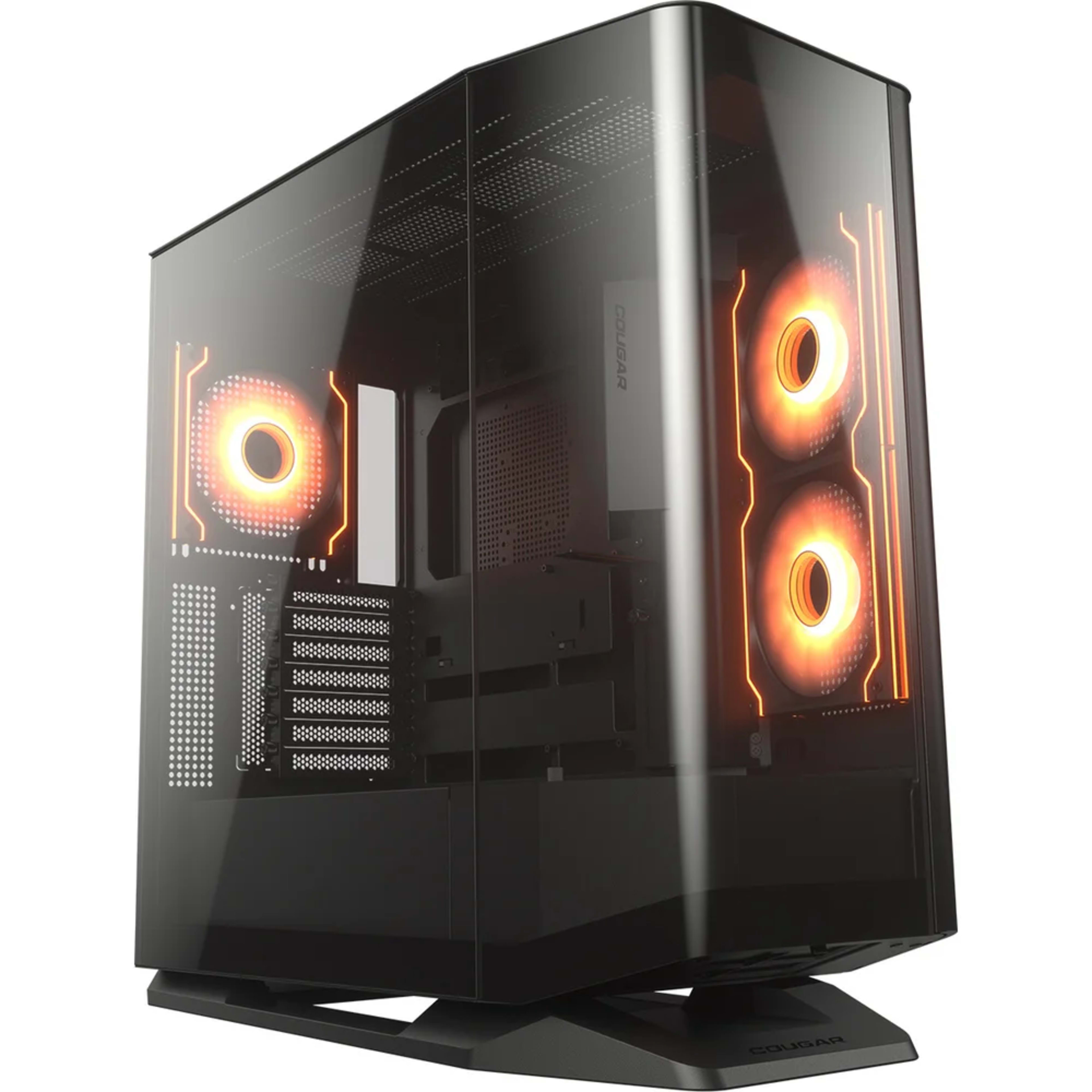 COUGAR FV270 RGB / Mid-Tower / curved glass panel- Black - Main Image COUGAR FV270 RGB / Mid-Tower / curved glass panel- Black - Main Image