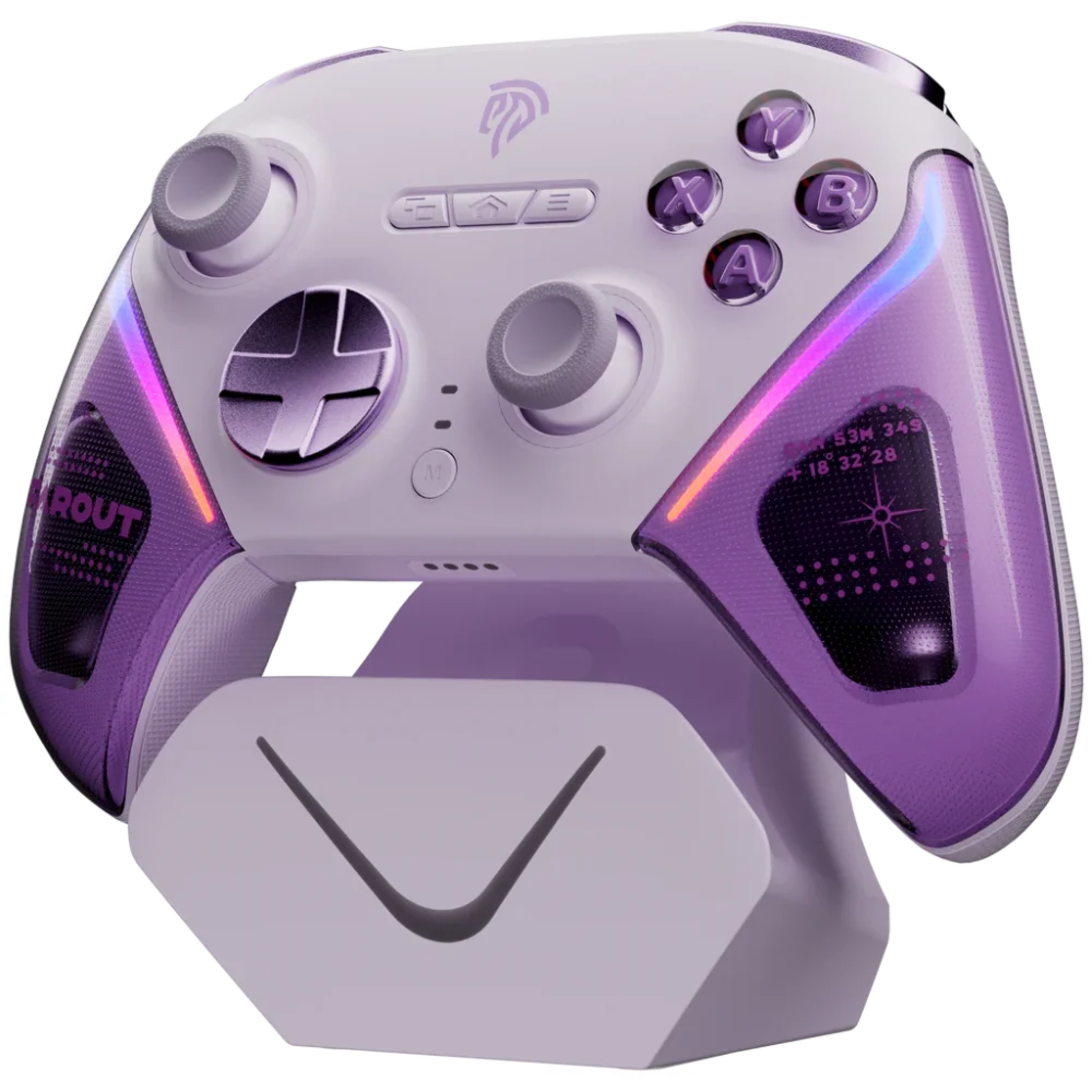EasySMX® D10 Multiplatform Gaming Controller with TMR sticks, Trigger Lock and Charging Dock - Farout Purple - Main Image EasySMX® D10 Multiplatform Gaming Controller with TMR sticks, Trigger Lock and Charging Dock - Farout Purple - Main Image