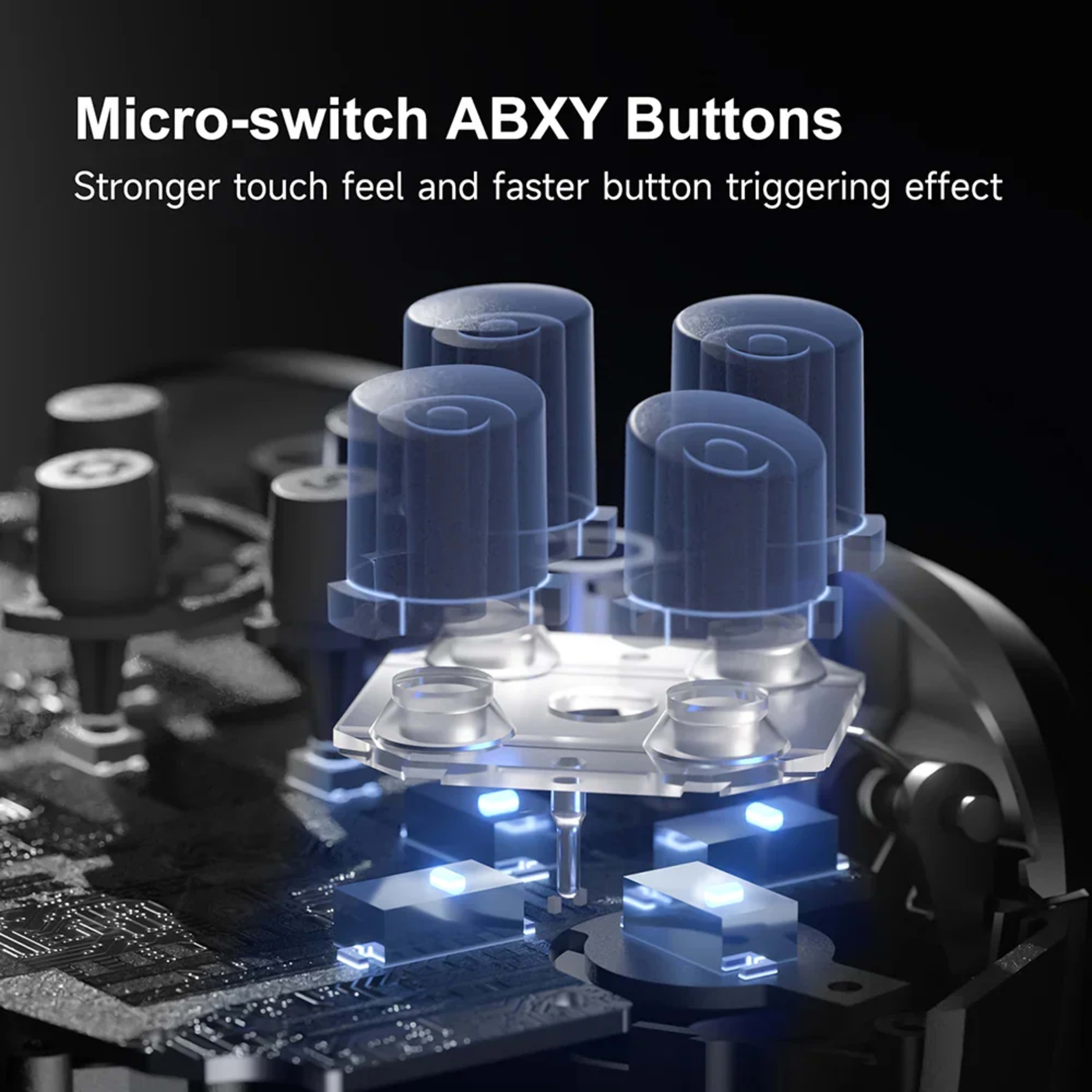 EasySMX X10 Controller with Mechanical Buttons and Hall Joysticks - Purple 4 EasySMX X10 Controller with Mechanical Buttons and Hall Joysticks - Purple thumbnail 4