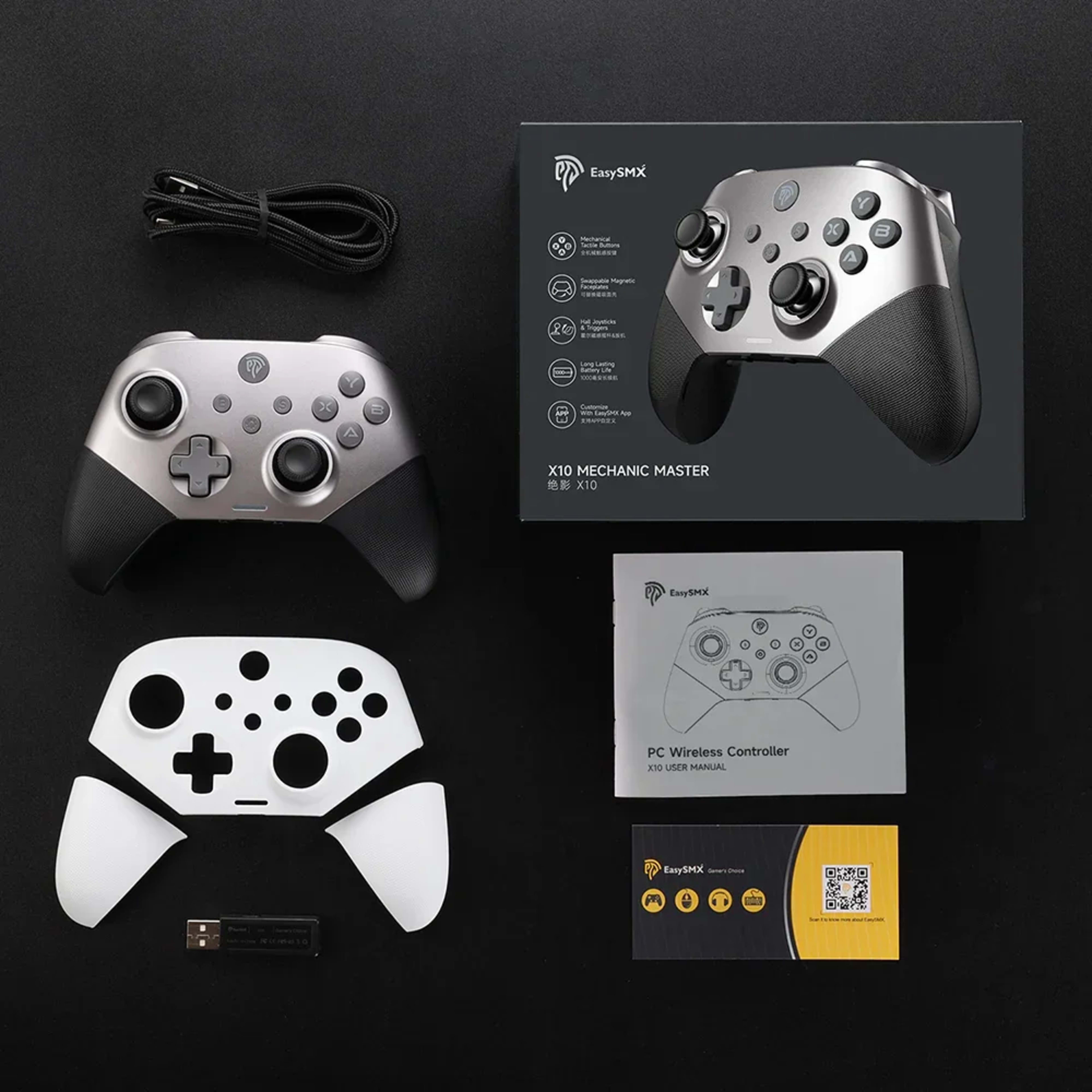 EasySMX X10 Controller with Mechanical Buttons and Hall Joysticks - Purple 5 EasySMX X10 Controller with Mechanical Buttons and Hall Joysticks - Purple thumbnail 5