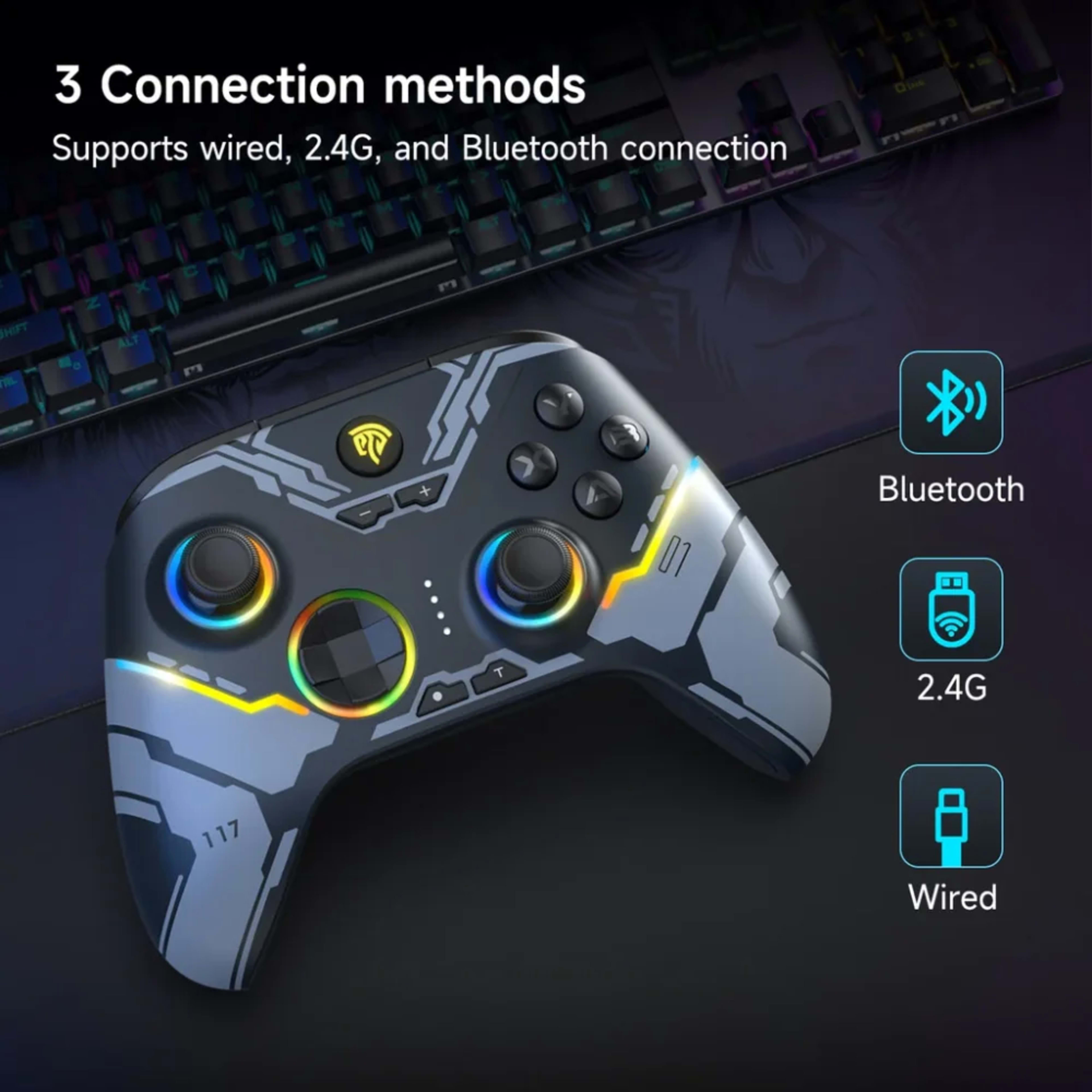 EasySMX X15 RGB Controller With Hall Trigger and Hall Joystick – Mecha 5 EasySMX X15 RGB Controller With Hall Trigger and Hall Joystick – Mecha thumbnail 5