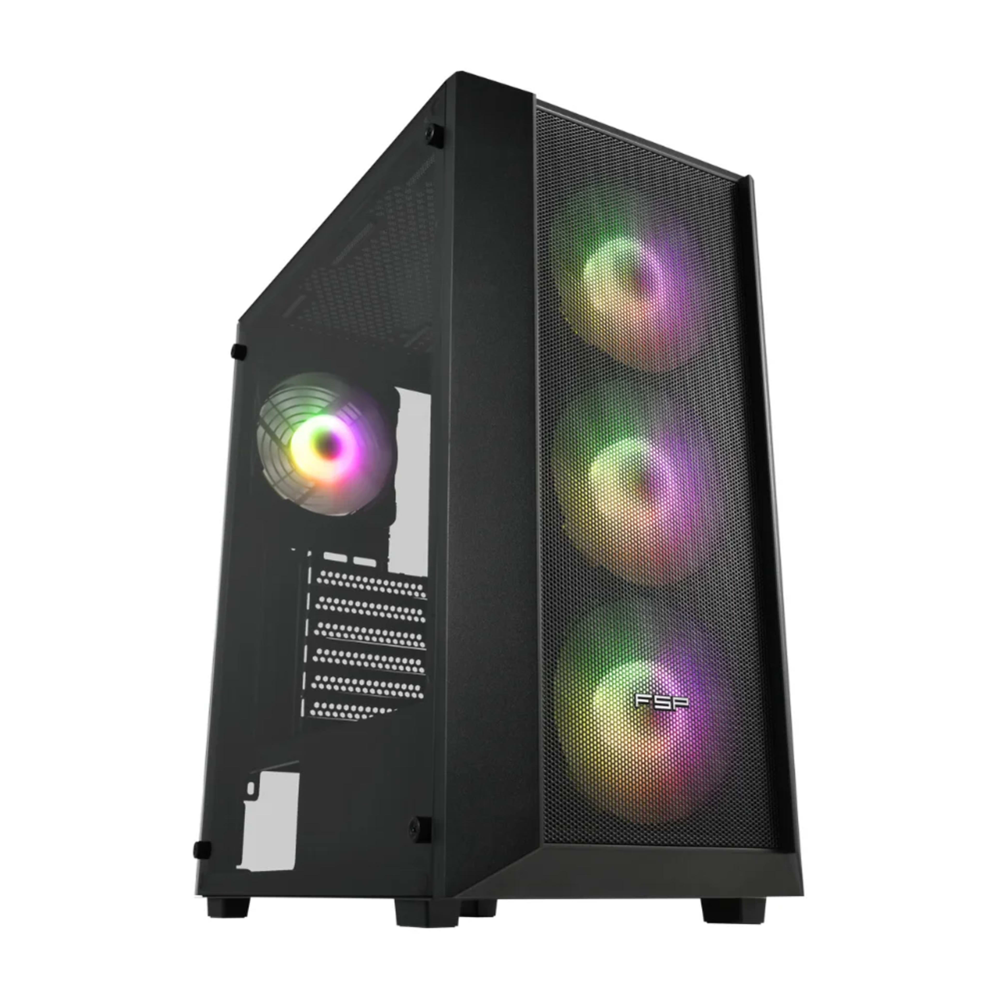FSP CMT218 Chassis + 650W 80 Plus Bronze PSU + 4xARGB Fans - Main Image