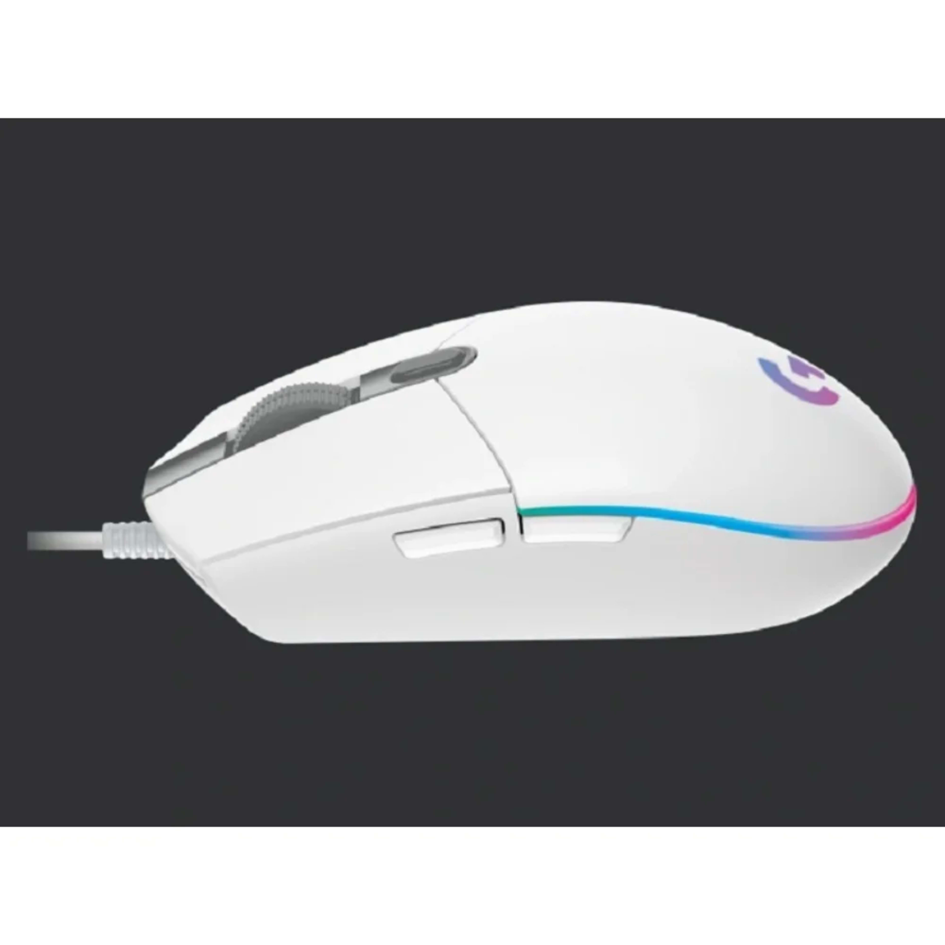 Logitech G102 Light Sync Gaming Mouse - White - Main Image Logitech G102 Light Sync Gaming Mouse - White - Main Image