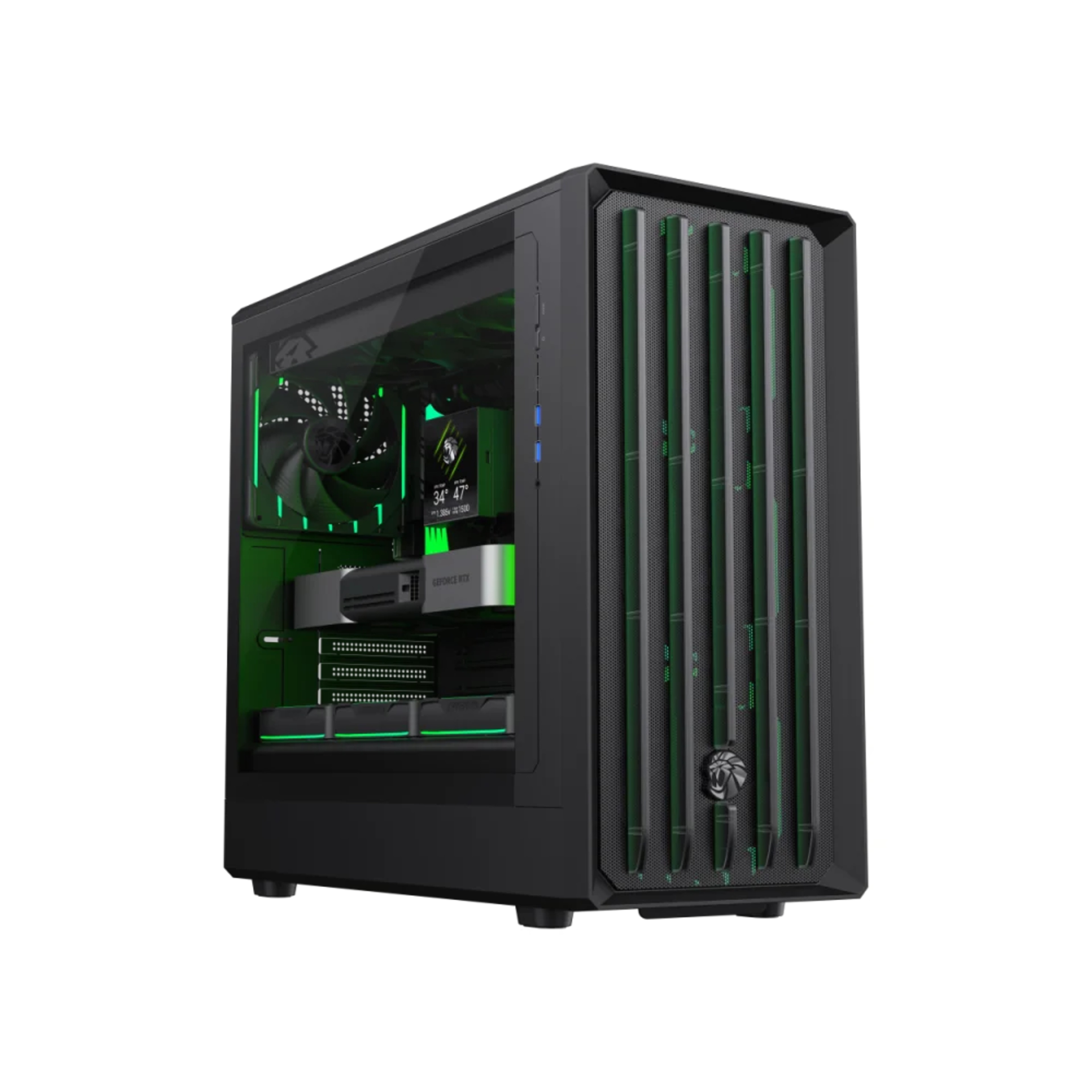 GameMax CLAW 460 BK Mid Tower Where Air Moves With Style - Black - Main Image GameMax CLAW 460 BK Mid Tower Where Air Moves With Style - Black - Main Image