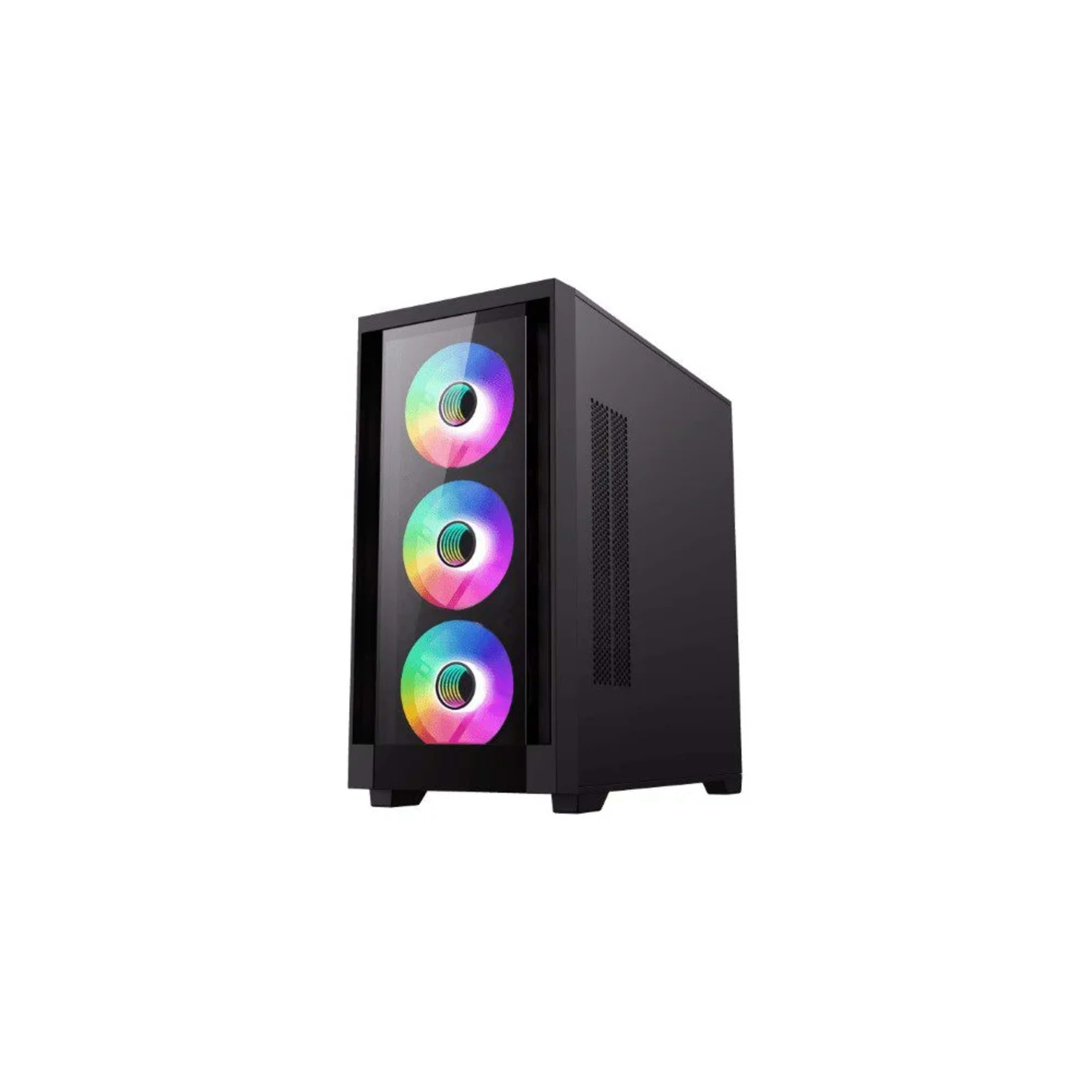 GameMax DEFENDER TG stylish tempered glass design ARGB lighting Gaming Case - Black 5 GameMax DEFENDER TG stylish tempered glass design ARGB lighting Gaming Case - Black thumbnail 5