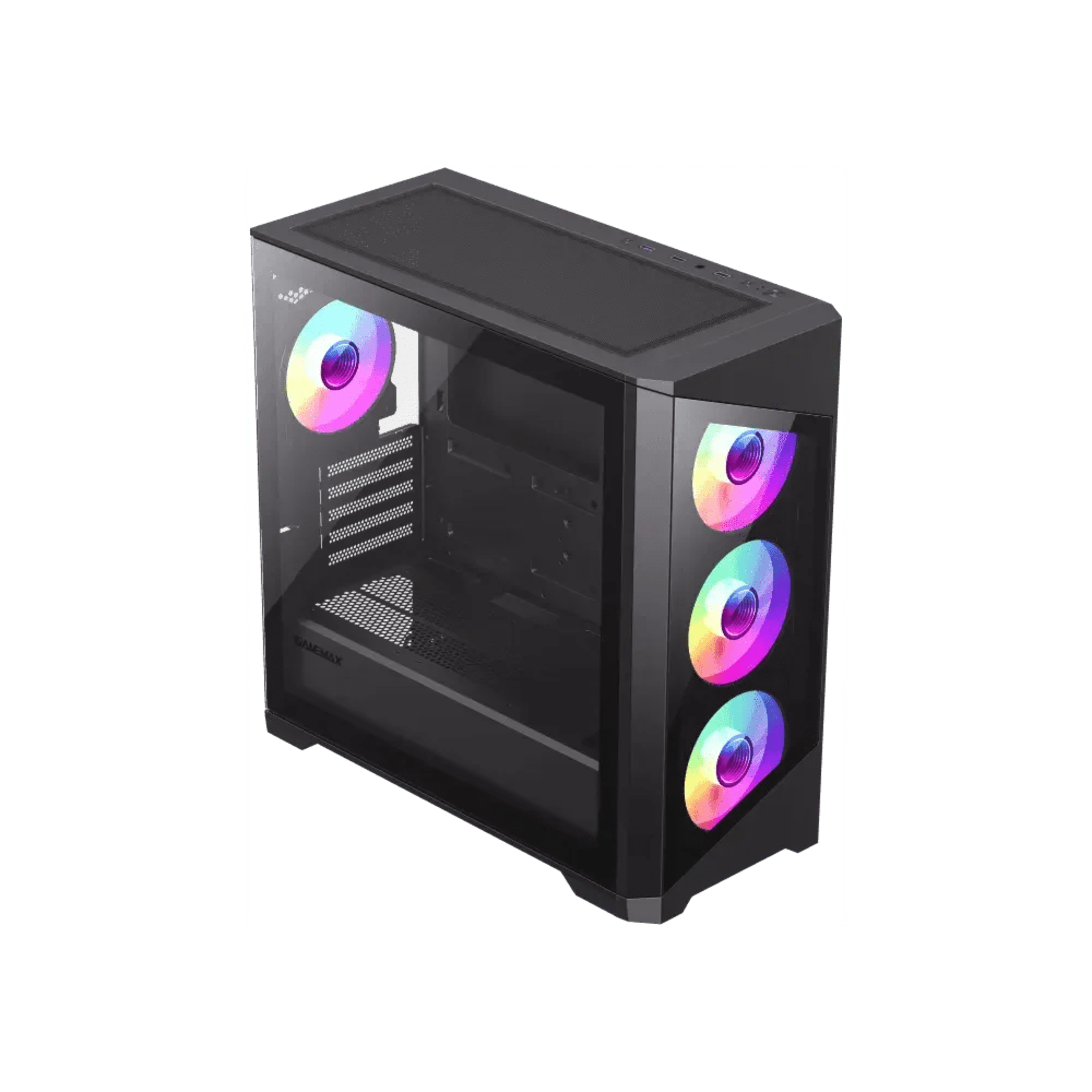 GameMax DESTROYER TGB Micro-ATX 4 ARGB Fans, Tempered Glass Panels Gaming Case - Black 4 GameMax DESTROYER TGB Micro-ATX 4 ARGB Fans, Tempered Glass Panels Gaming Case - Black thumbnail 4