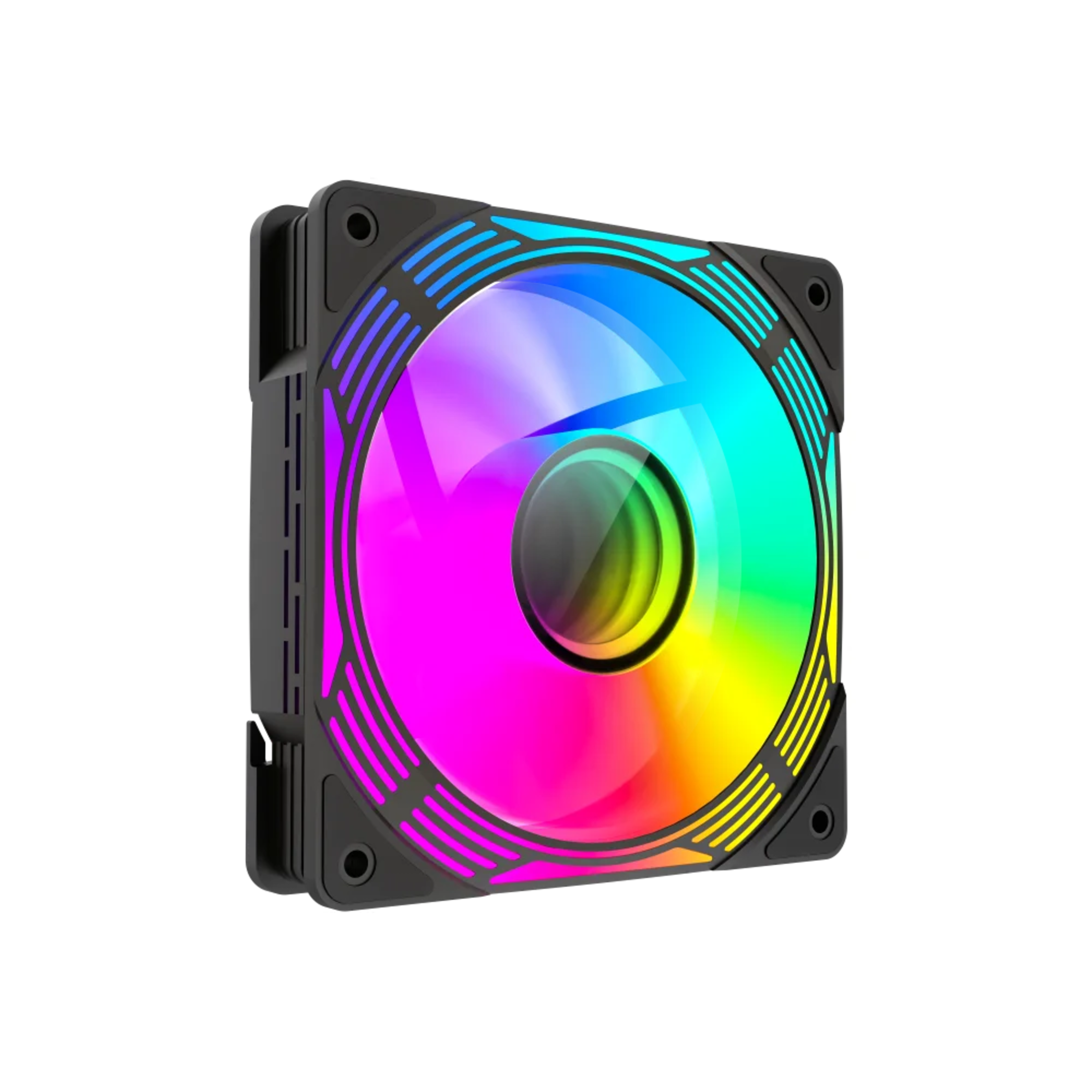 GameMax FN12A-C8I B 120mm ARGB Fan — High-Performance Quiet Cooling -Black - Main Image GameMax FN12A-C8I B 120mm ARGB Fan — High-Performance Quiet Cooling -Black - Main Image