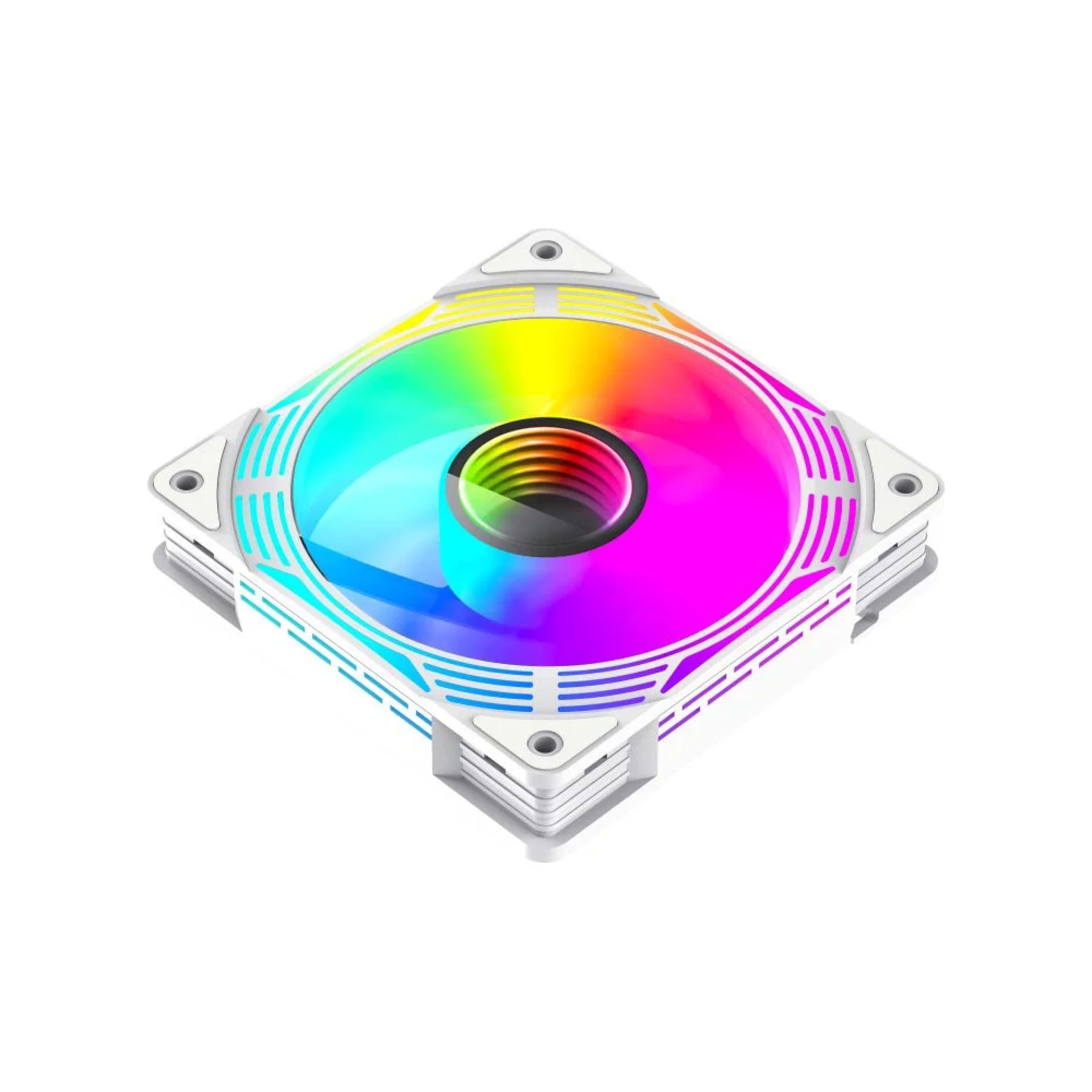 GameMax FN12A-C8I-RW, Reverse 120mm ARGB Fan -White 4 GameMax FN12A-C8I-RW, Reverse 120mm ARGB Fan -White thumbnail 4