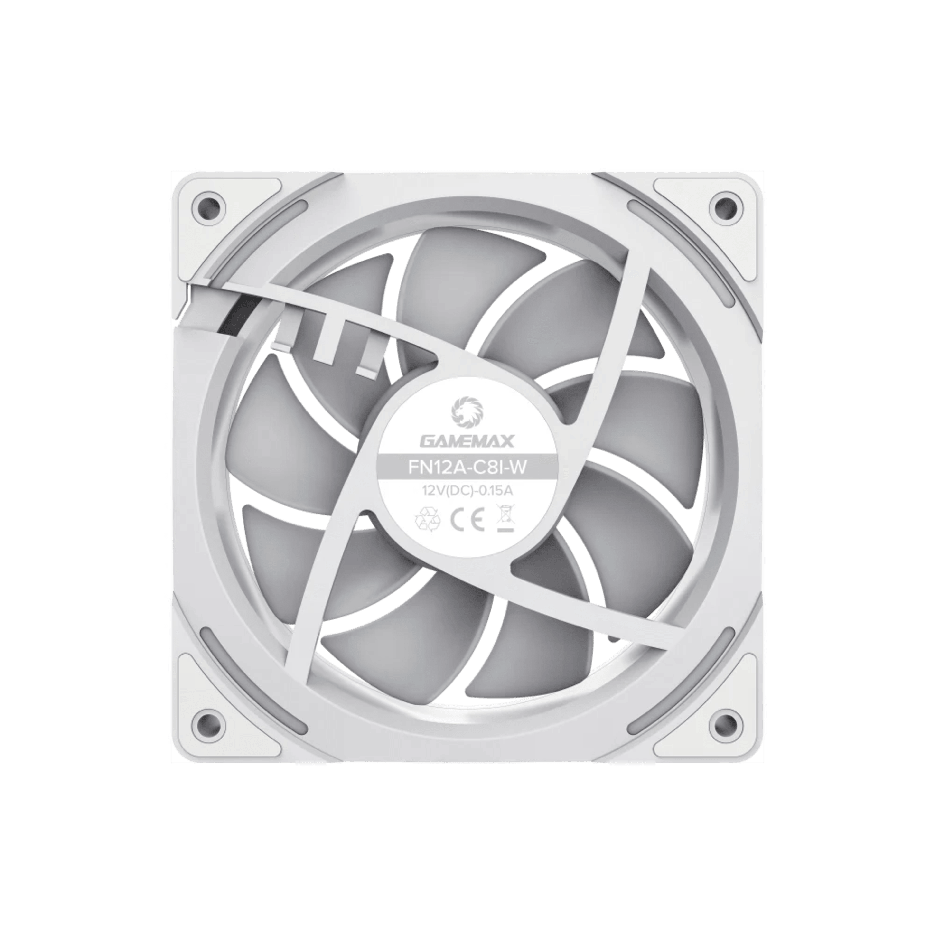 GameMax FN12A-C8I W 120mm ARGB Fan — High-Performance Quiet Cooling -White 3 GameMax FN12A-C8I W 120mm ARGB Fan — High-Performance Quiet Cooling -White thumbnail 3