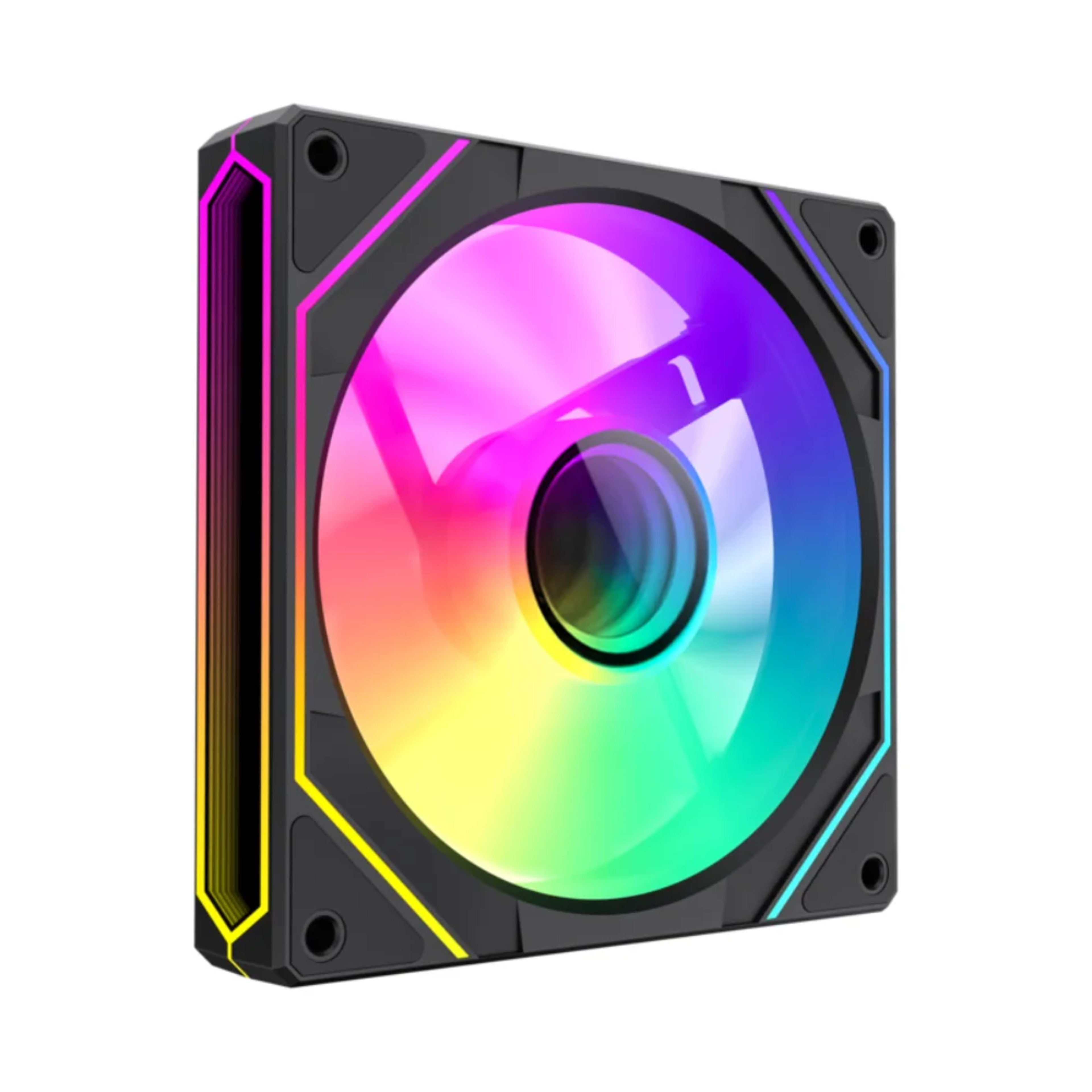 GameMax FN12A-S8I-R, Reverse 120mm ARGB Fan - Black - Main Image GameMax FN12A-S8I-R, Reverse 120mm ARGB Fan - Black - Main Image