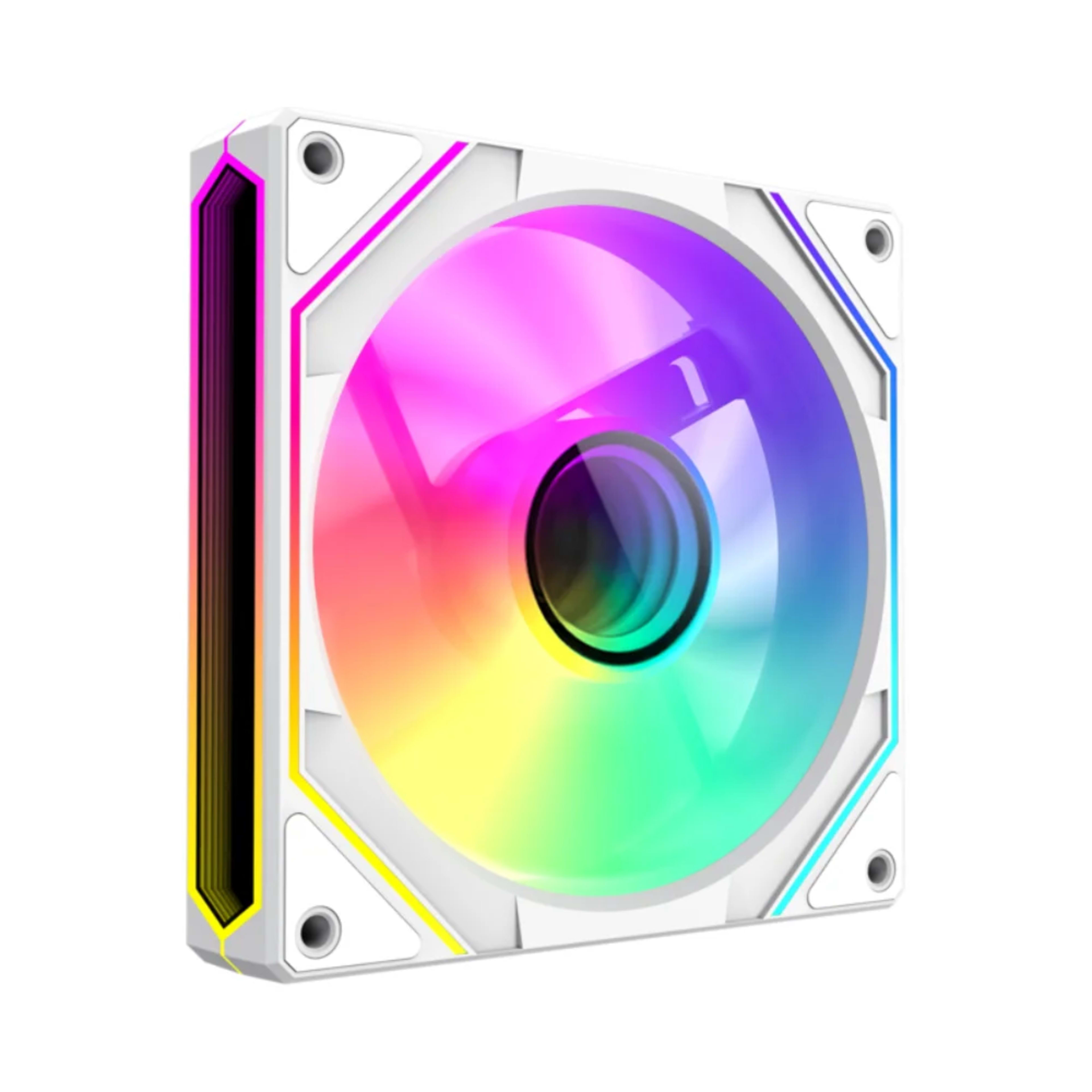 GameMax FN12A-S8I-RW, Reverse 120mm ARGB Fan - White - Main Image GameMax FN12A-S8I-RW, Reverse 120mm ARGB Fan - White - Main Image