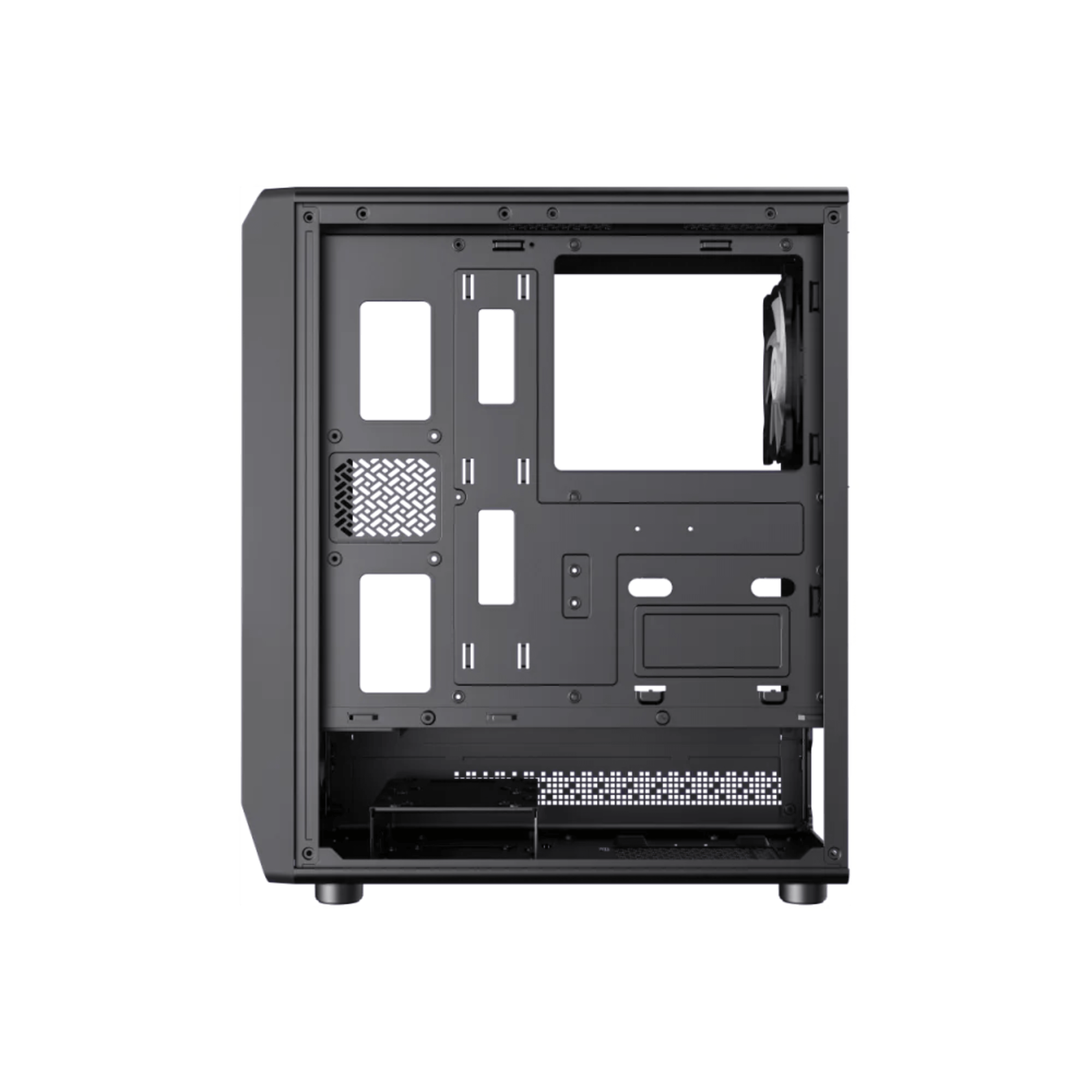 GameMax FORGE AB Premium Mid Tower ATX Gaming PC Case - Black 2 GameMax FORGE AB Premium Mid Tower ATX Gaming PC Case - Black thumbnail 2
