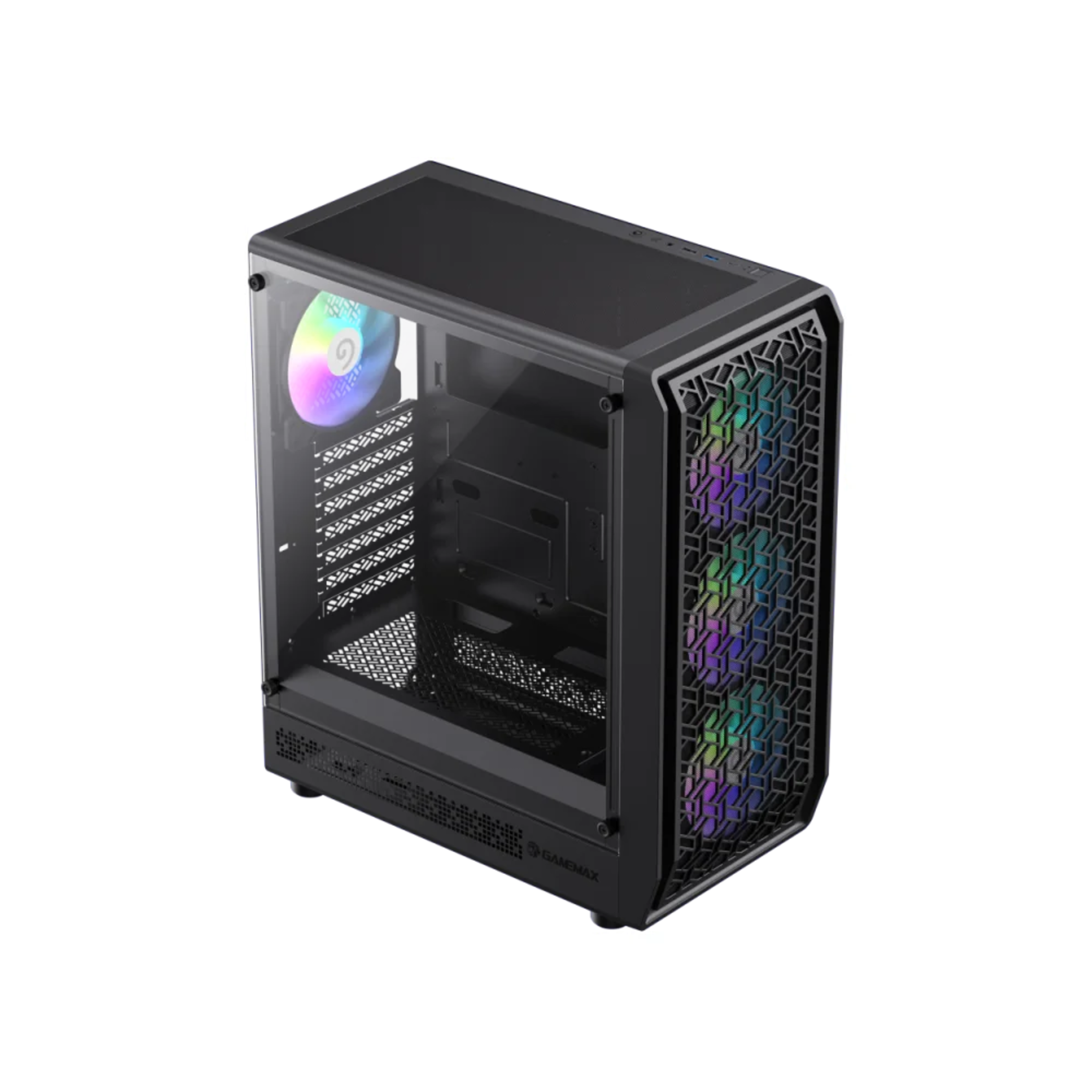 GameMax FORGE AB Premium Mid Tower ATX Gaming PC Case - Black 5 GameMax FORGE AB Premium Mid Tower ATX Gaming PC Case - Black thumbnail 5