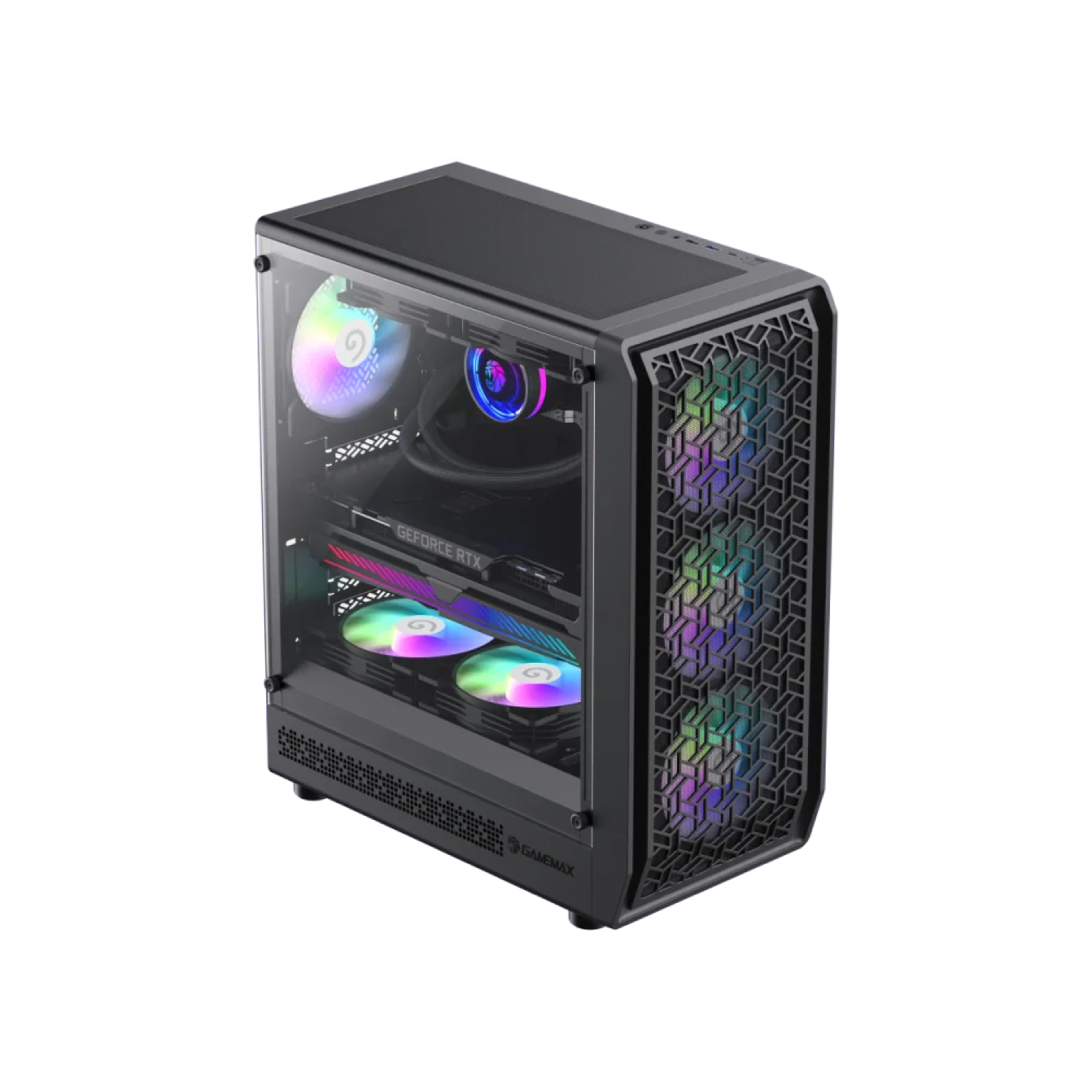 GameMax FORGE AB Premium Mid Tower ATX Gaming PC Case - Black 6 GameMax FORGE AB Premium Mid Tower ATX Gaming PC Case - Black thumbnail 6