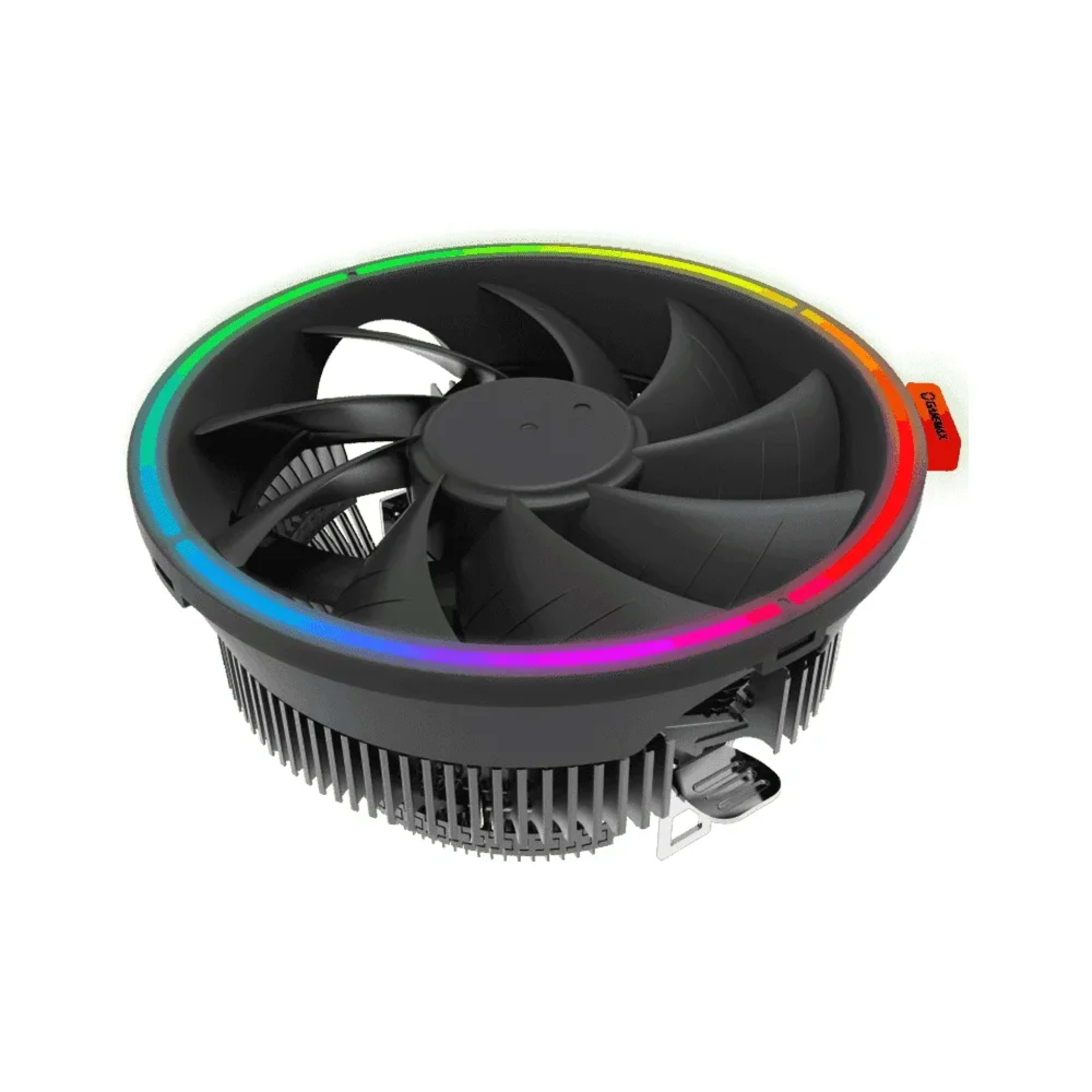 GameMax GAMMA 200 RGB CPU Cooler. UNIQUE DESIGN. Top-Flow Air CPU Cooler - Black - Main Image GameMax GAMMA 200 RGB CPU Cooler. UNIQUE DESIGN. Top-Flow Air CPU Cooler - Black - Main Image