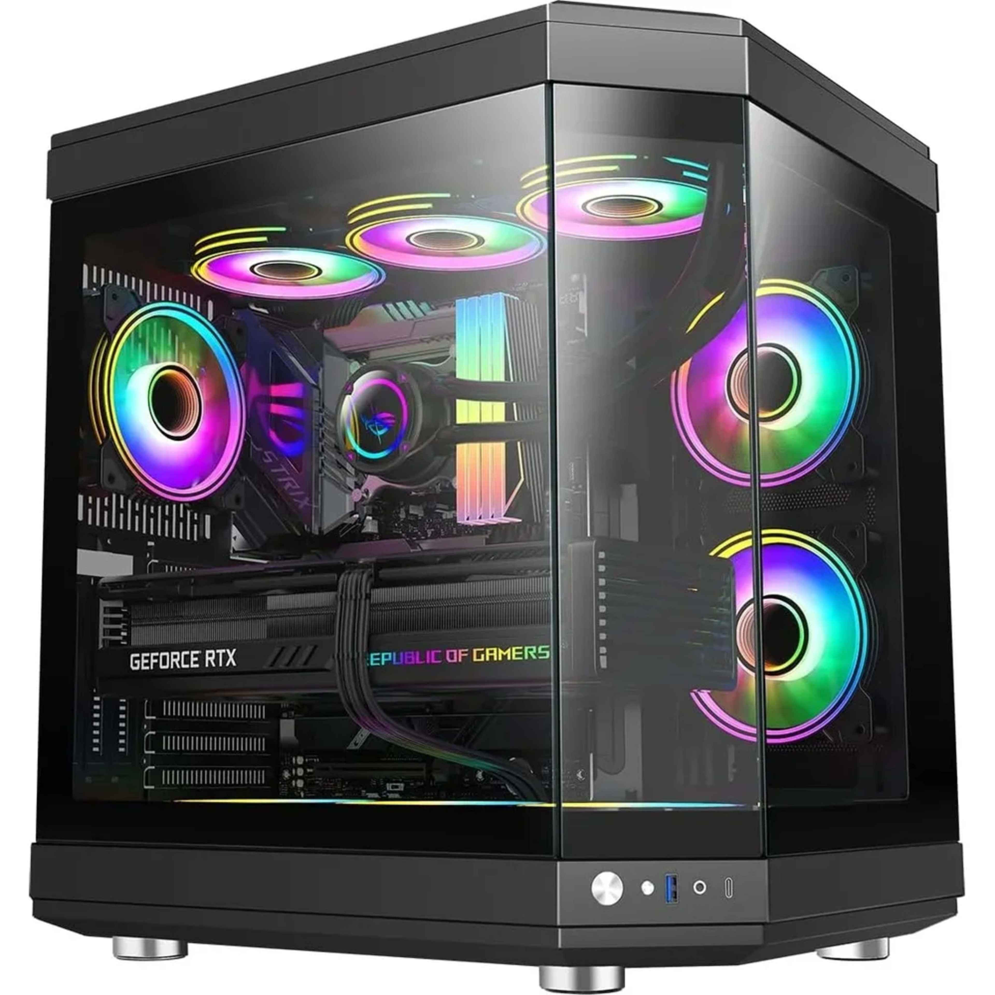GameMax HYPE-A BK full viewed designed Mid Tower ATX PC Gamig Case - Black 2 GameMax HYPE-A BK full viewed designed Mid Tower ATX PC Gamig Case - Black thumbnail 2