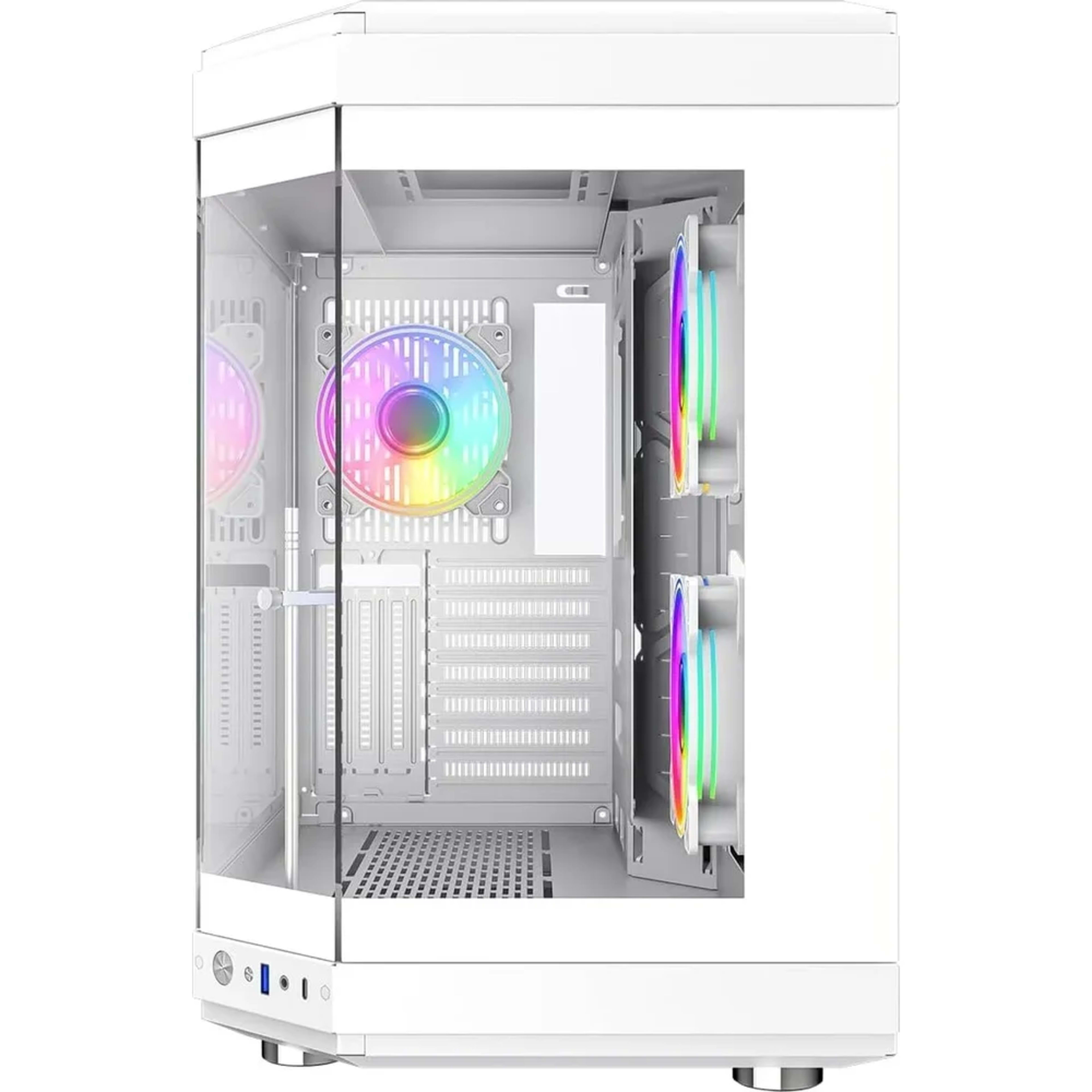 GameMax HYPE-A WH full viewed designed Mid Tower ATX PC Gamig Case - White 4 GameMax HYPE-A WH full viewed designed Mid Tower ATX PC Gamig Case - White thumbnail 4