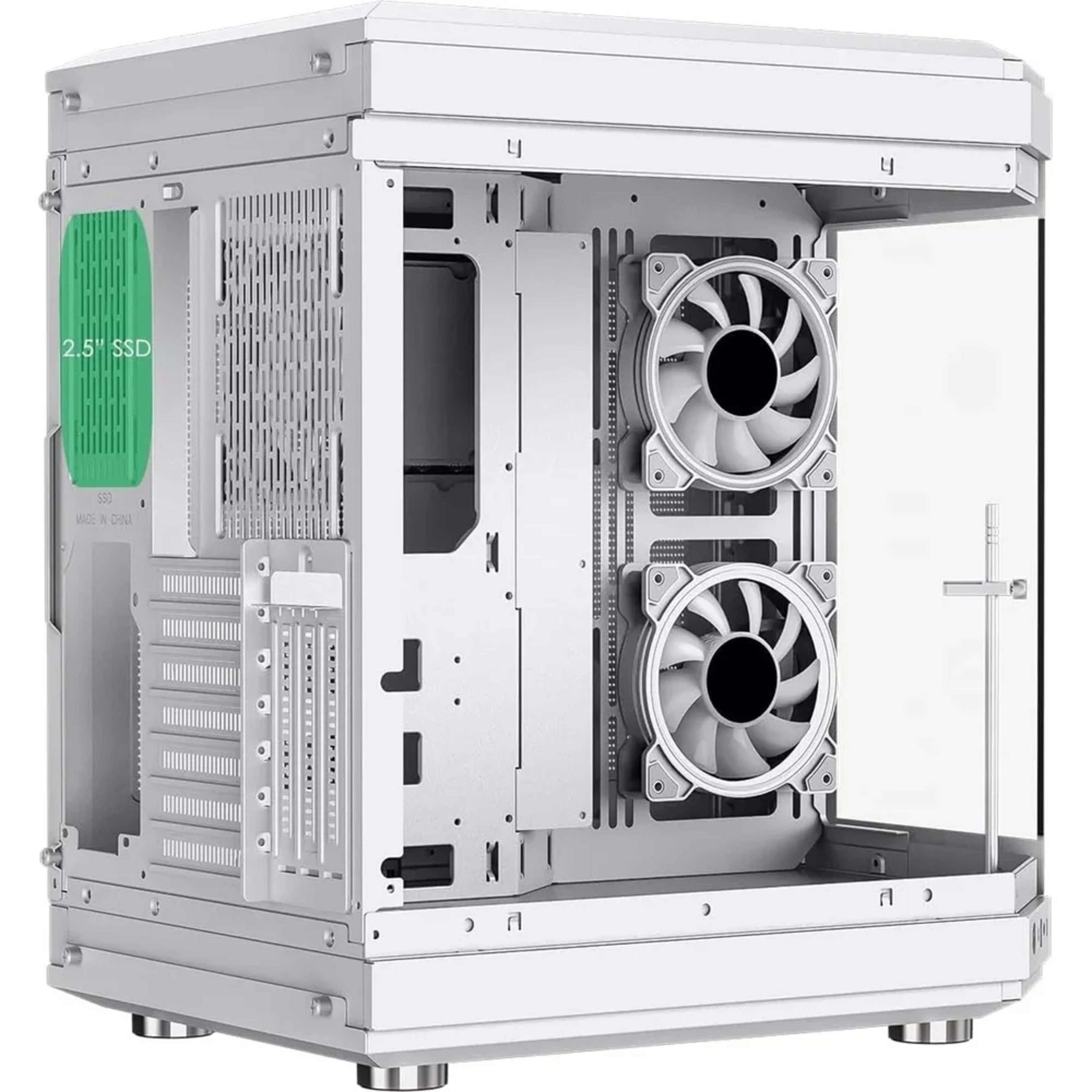 GameMax HYPE-A WH full viewed designed Mid Tower ATX PC Gamig Case - White 5 GameMax HYPE-A WH full viewed designed Mid Tower ATX PC Gamig Case - White thumbnail 5