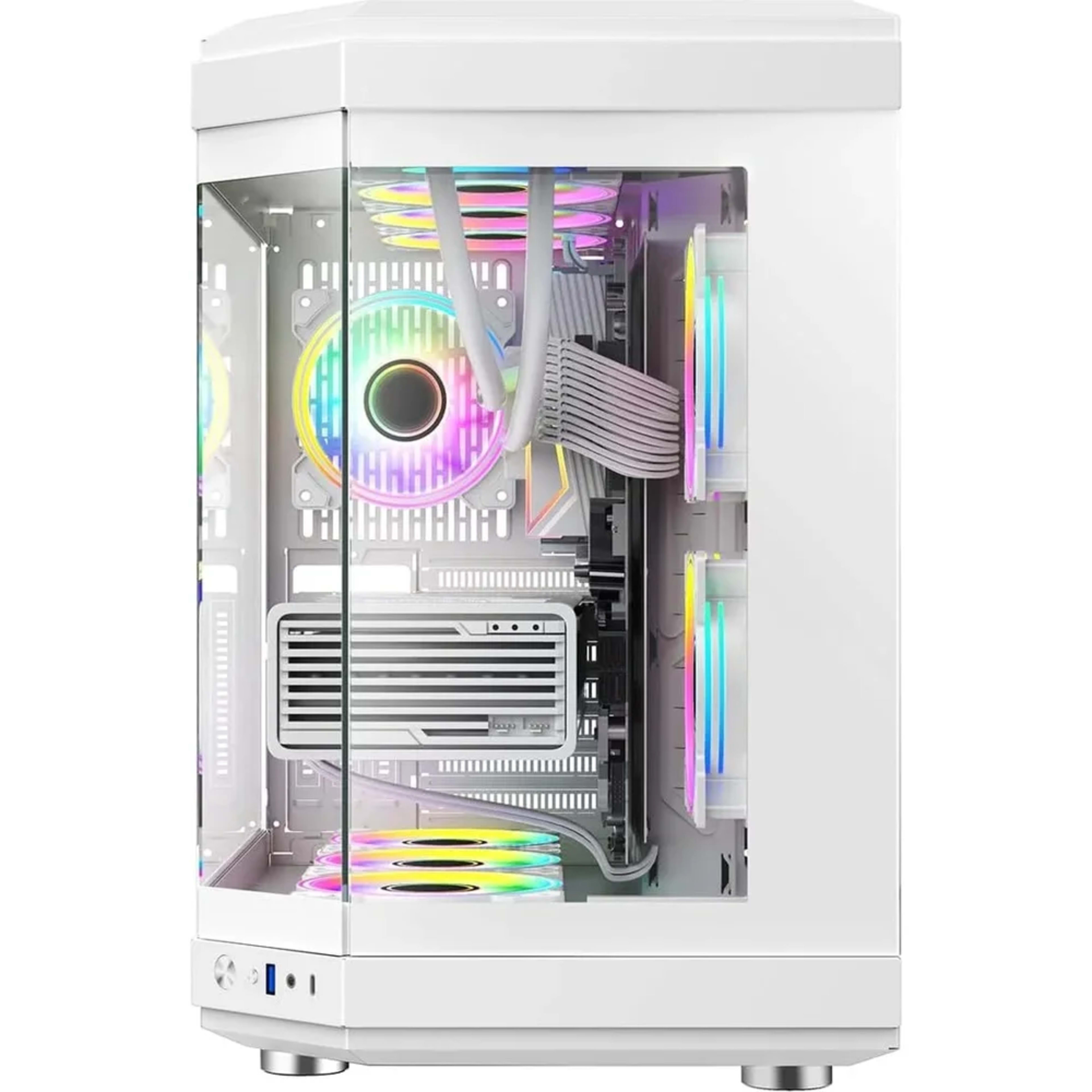 GameMax HYPE-A WH full viewed designed Mid Tower ATX PC Gamig Case - White 3 GameMax HYPE-A WH full viewed designed Mid Tower ATX PC Gamig Case - White thumbnail 3