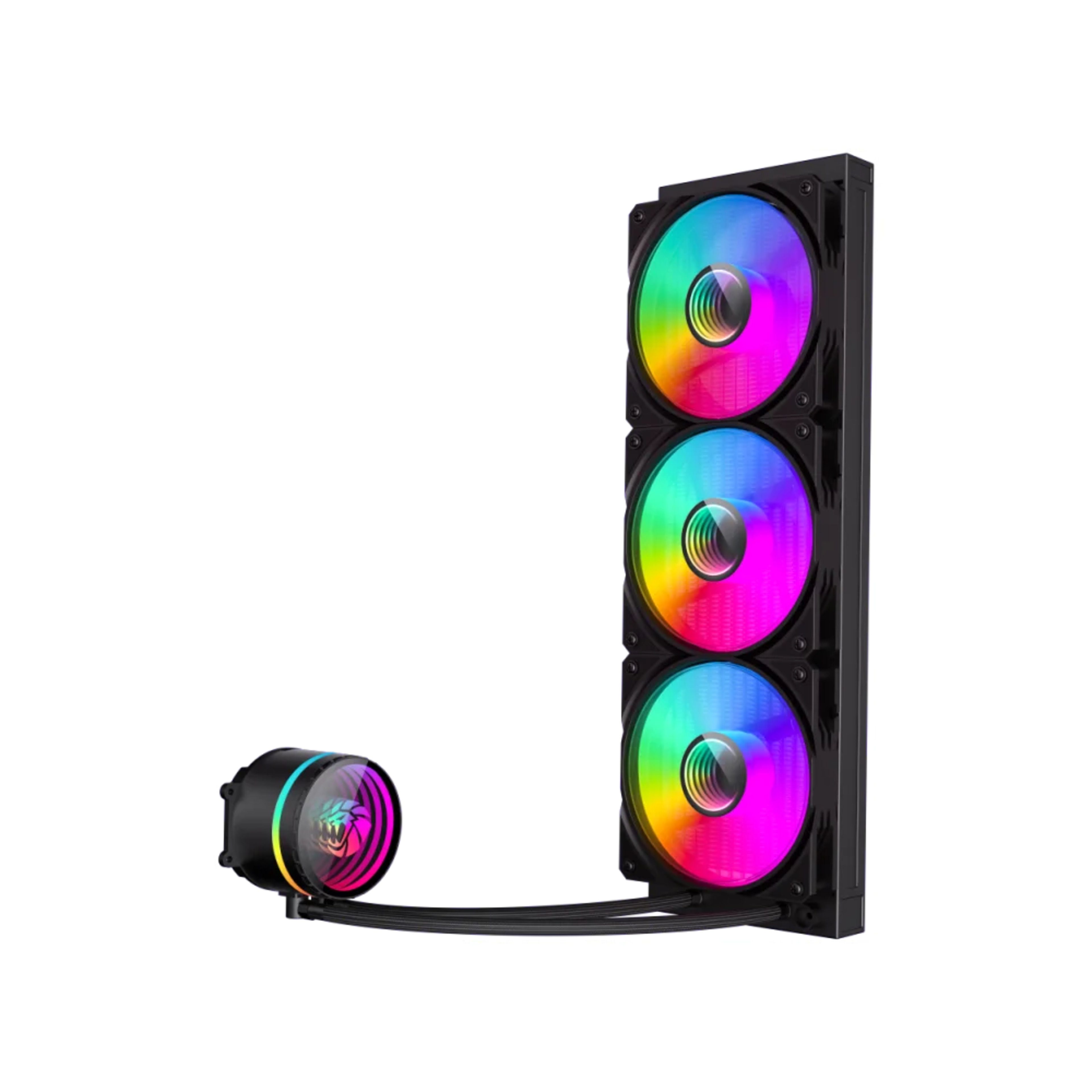 GameMax ICEBURG 360 INFINITY BK 360mm ARGB 300W TDP Leak-Proof Multi-Platform AIO Liquid CPU Cooler - Black thumbnail 6