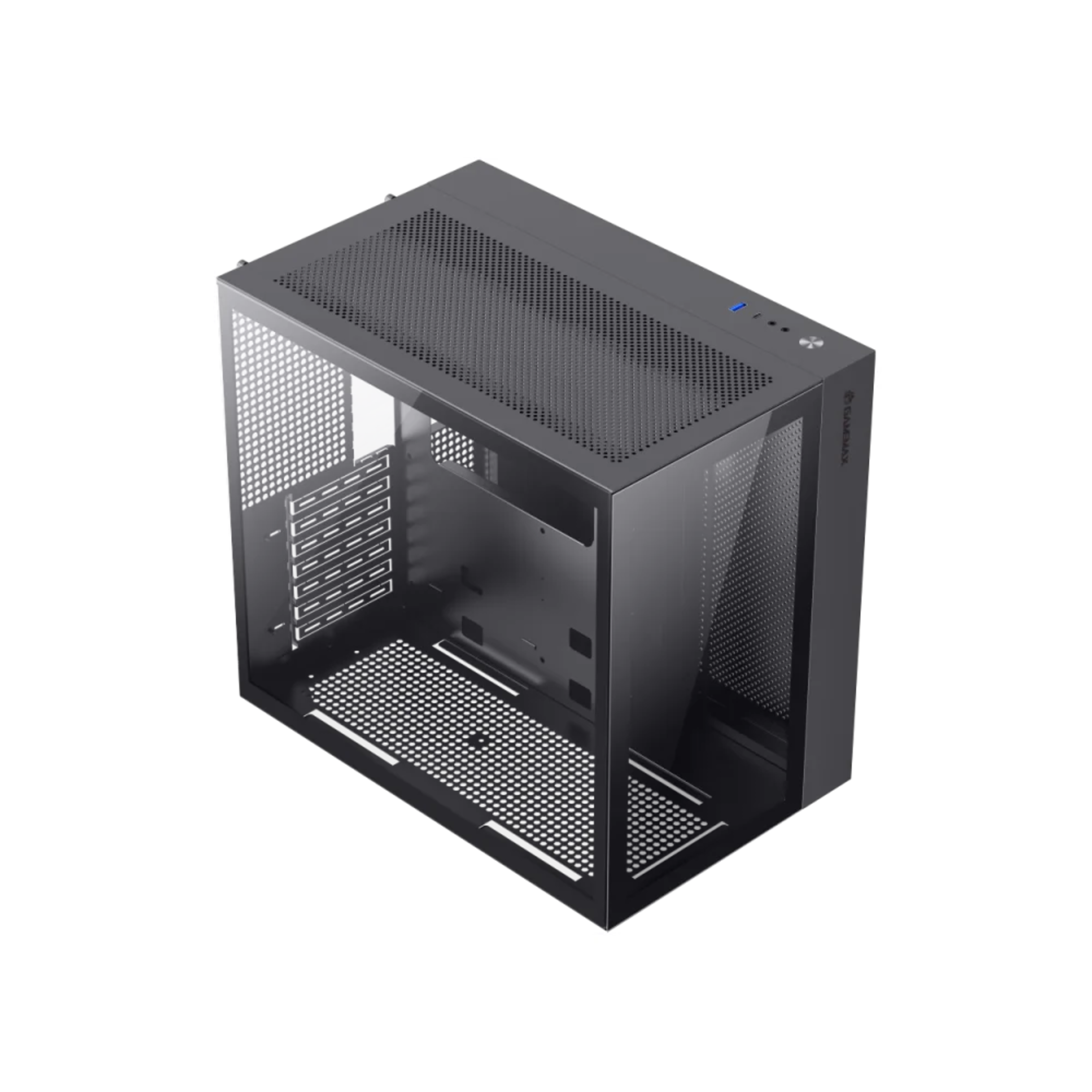 GameMax INFINITY BK ATX Mid Tower Tempered Glass, RGB Lighting, Modular Design Gaming Case - Black 3 GameMax INFINITY BK ATX Mid Tower Tempered Glass, RGB Lighting, Modular Design Gaming Case - Black thumbnail 3