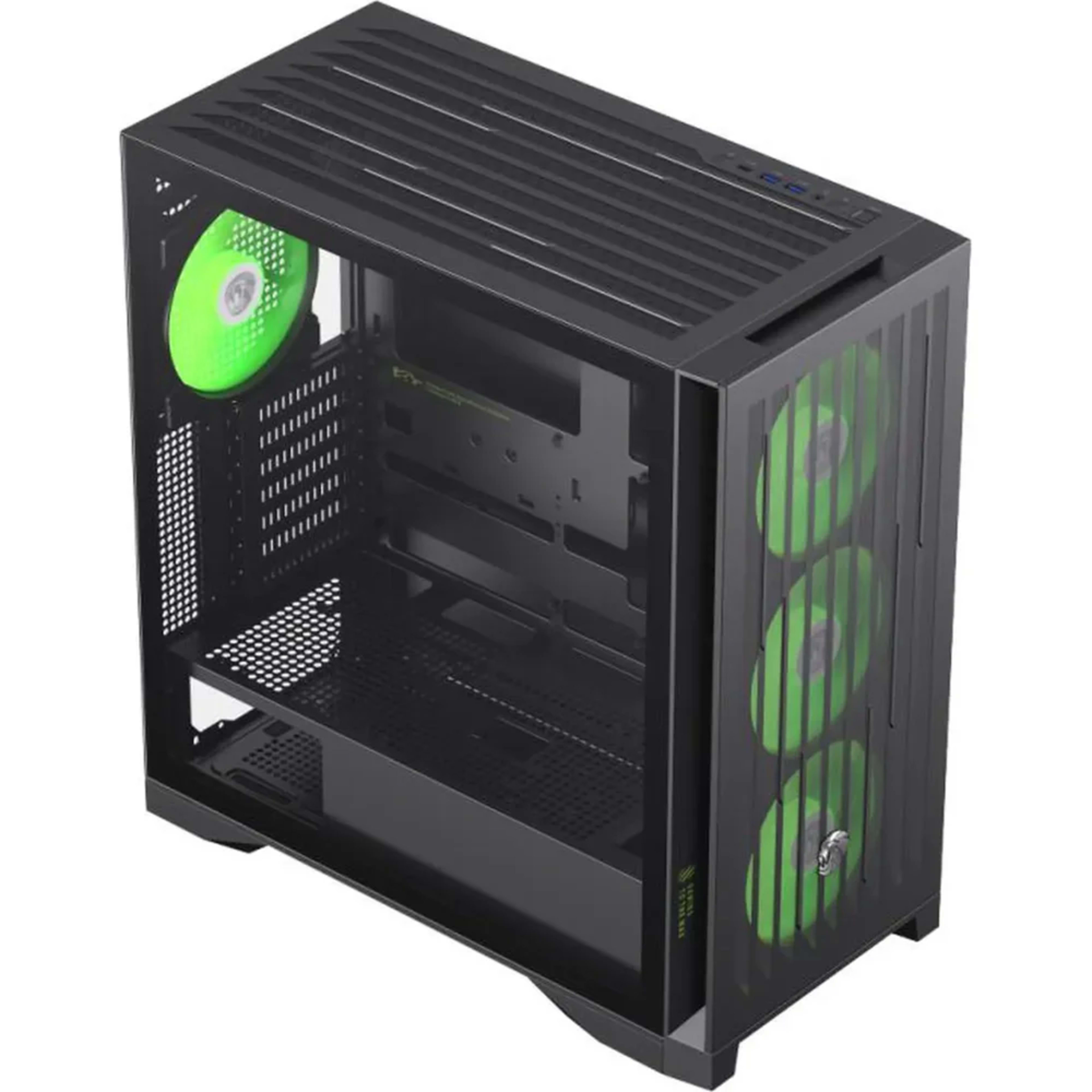 GameMax LEADER 2 BK Mid Tower Gaming Case - Black 2 GameMax LEADER 2 BK Mid Tower Gaming Case - Black thumbnail 2