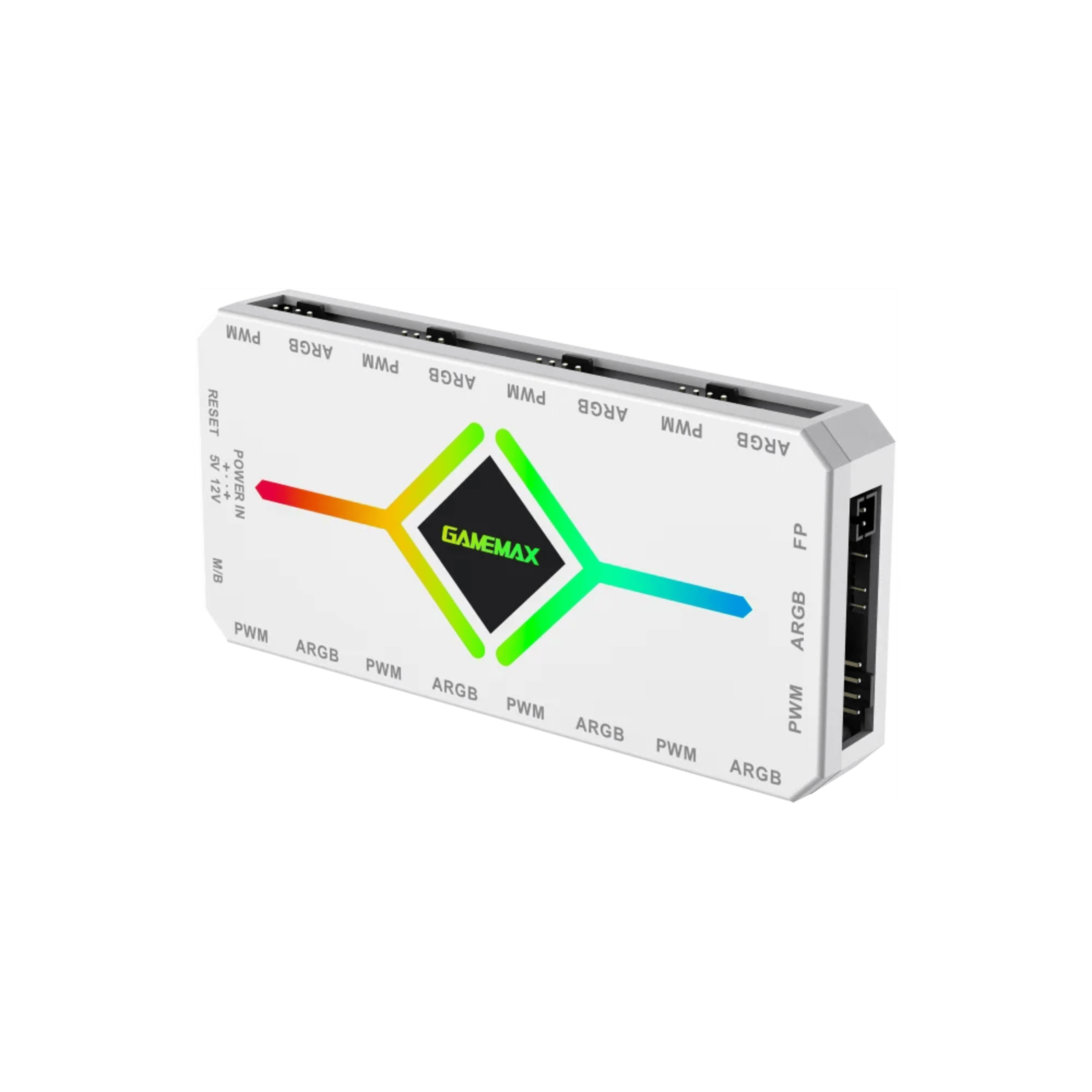 GameMax V4.0 ARGB HUB PWM HW Controller. White 5 GameMax V4.0 ARGB HUB PWM HW Controller. White thumbnail 5