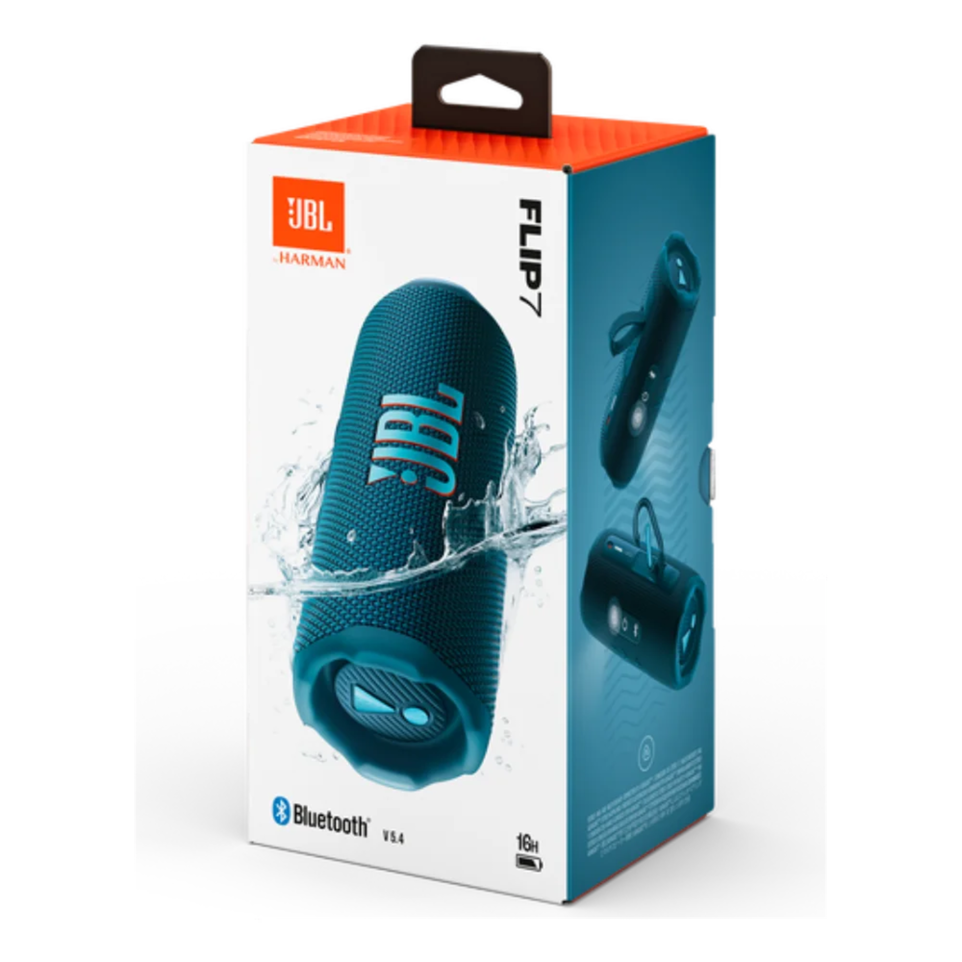 JBL Flip 7 Waterproof Portable Bluetooth Speaker - Blue 4 JBL Flip 7 Waterproof Portable Bluetooth Speaker - Blue thumbnail 4