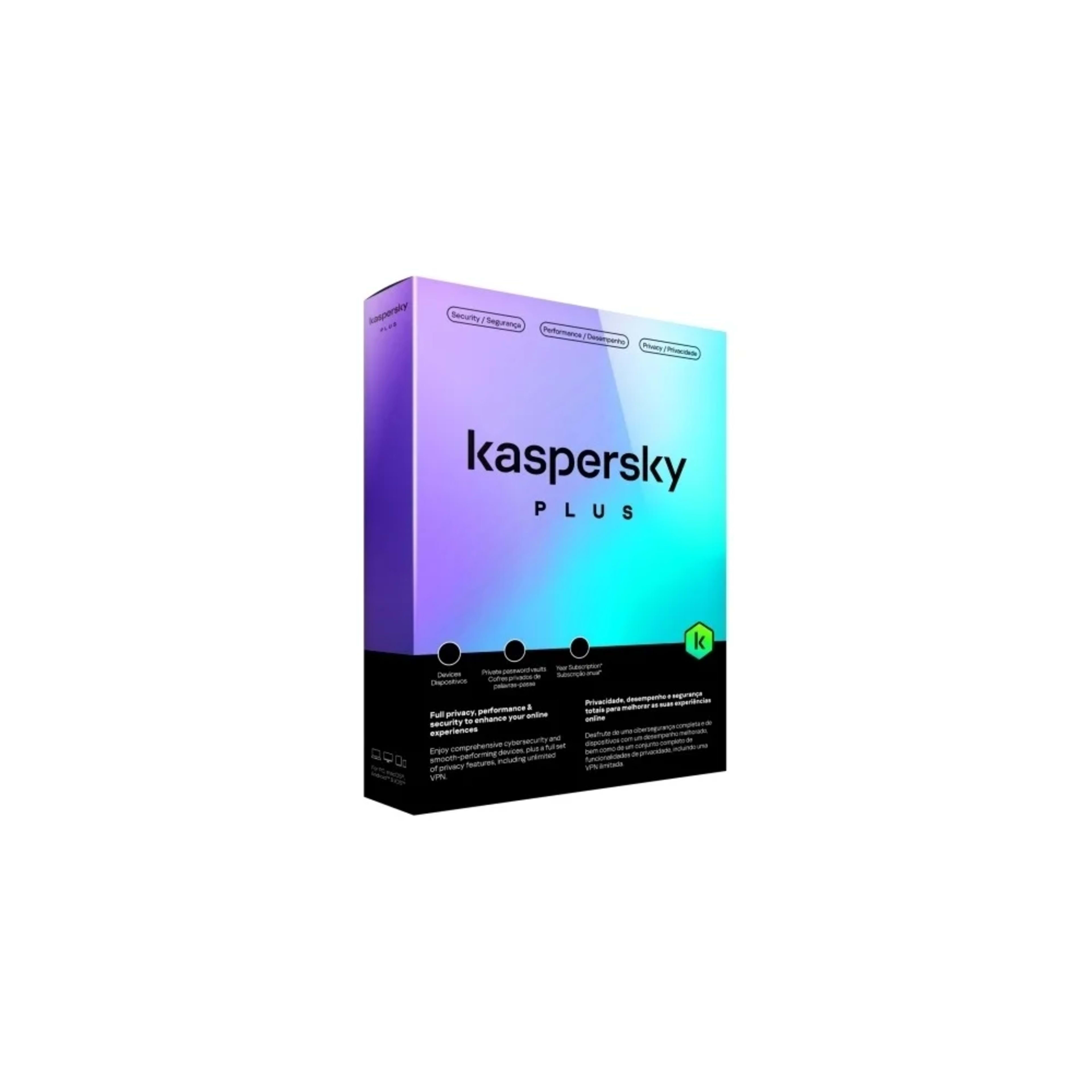 KESPERSKY Plus Internet Security 3 Devices -  1 Year License - Main Image