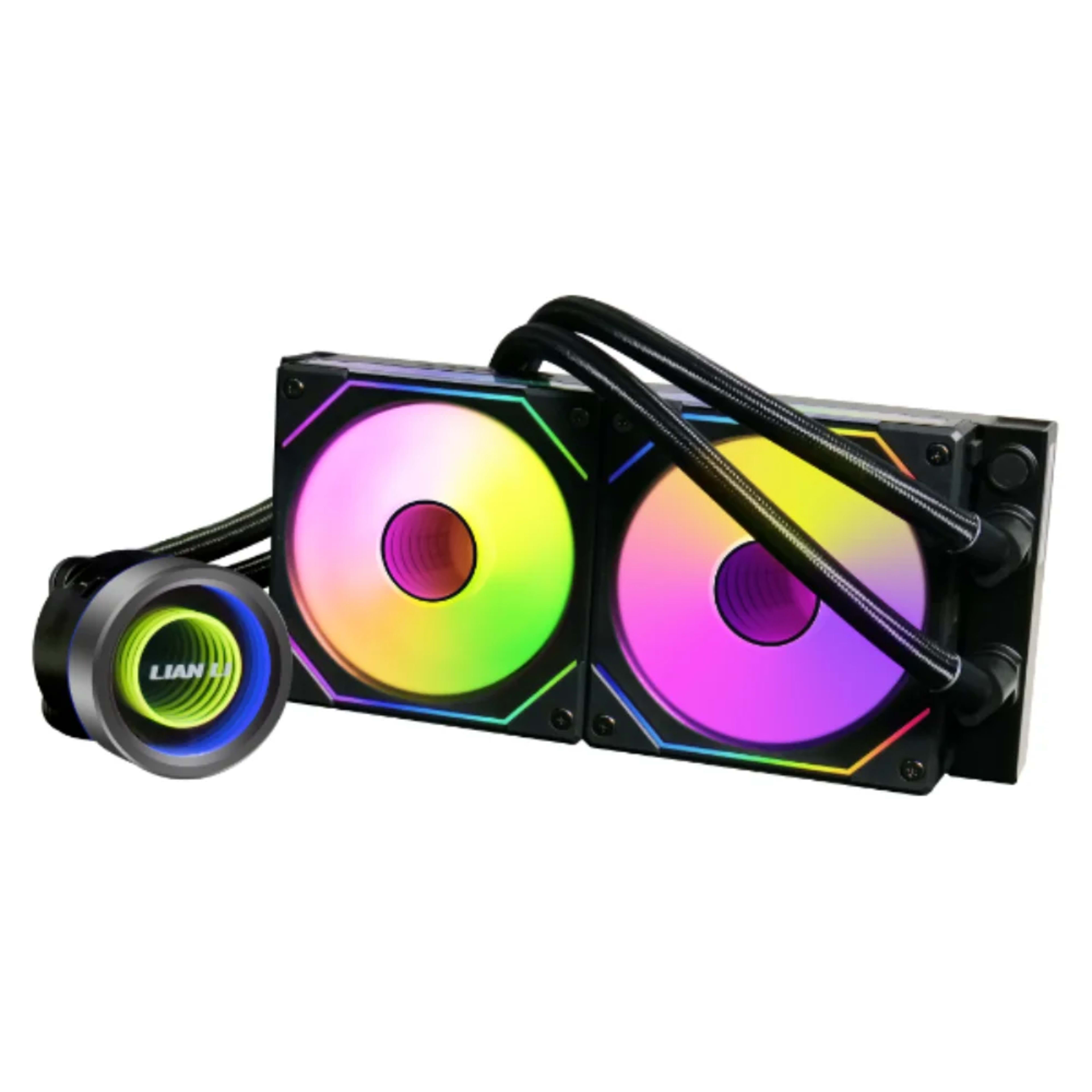 LIANLI Galahad II Trinity series Black, 240mm RGB water/liquid CPU cooler INF FANS 3 LIANLI Galahad II Trinity series Black, 240mm RGB water/liquid CPU cooler INF FANS thumbnail 3