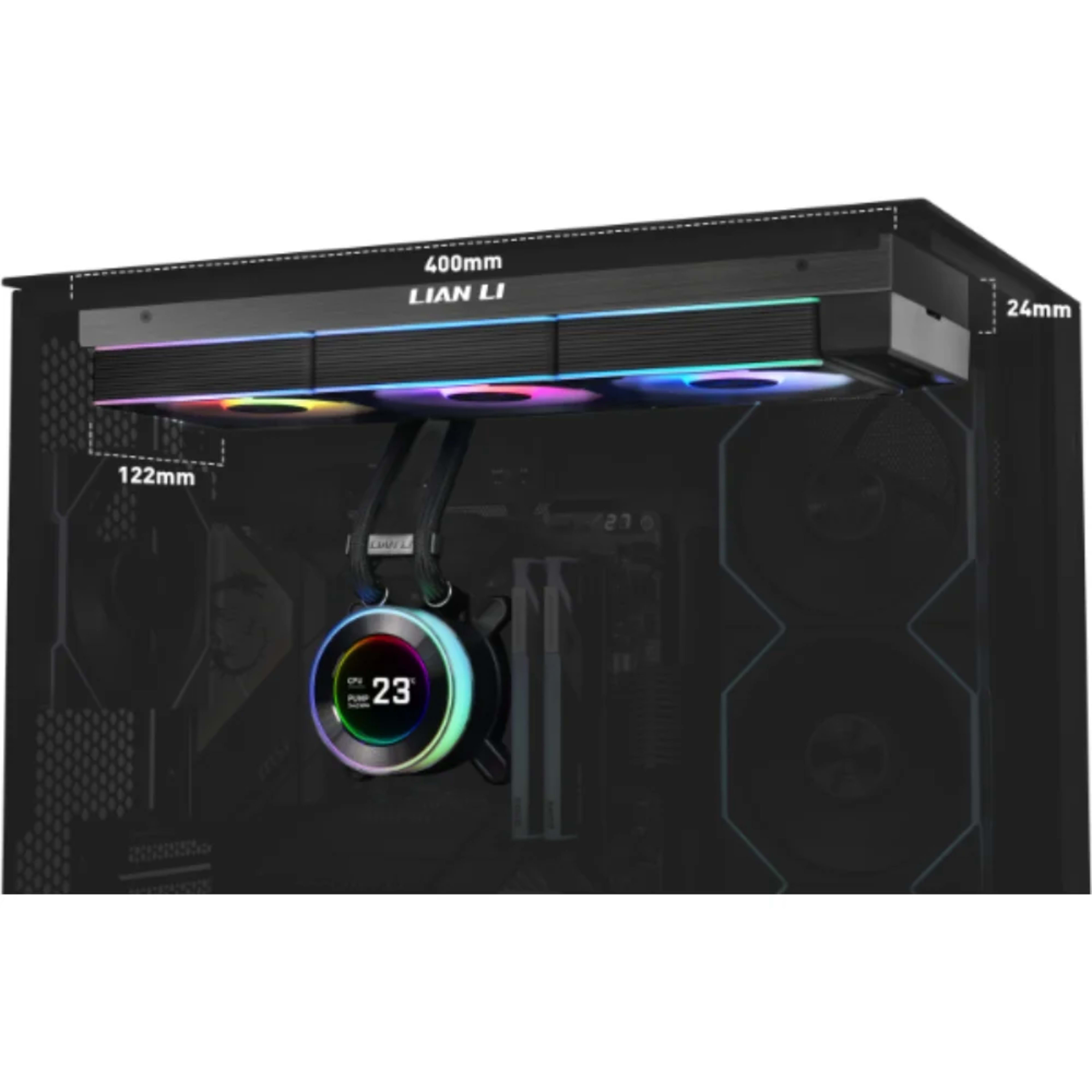 LIANLI Hydroshift II LCD-C Black Fanless 3 LIANLI Hydroshift II LCD-C Black Fanless thumbnail 3