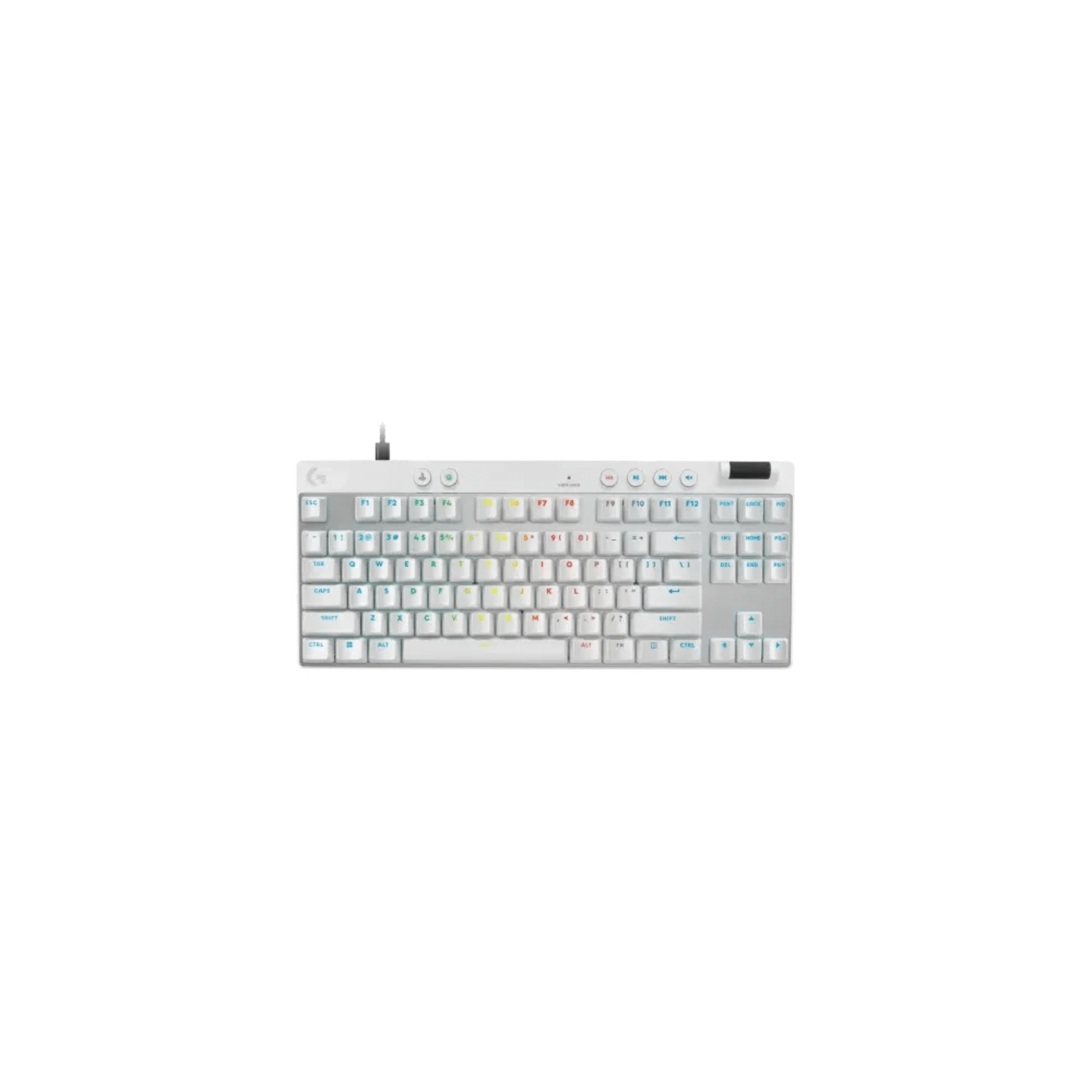 Logitech G Pro X TKL Rapid Gaming Keyboard - White - Main Image Logitech G Pro X TKL Rapid Gaming Keyboard - White - Main Image