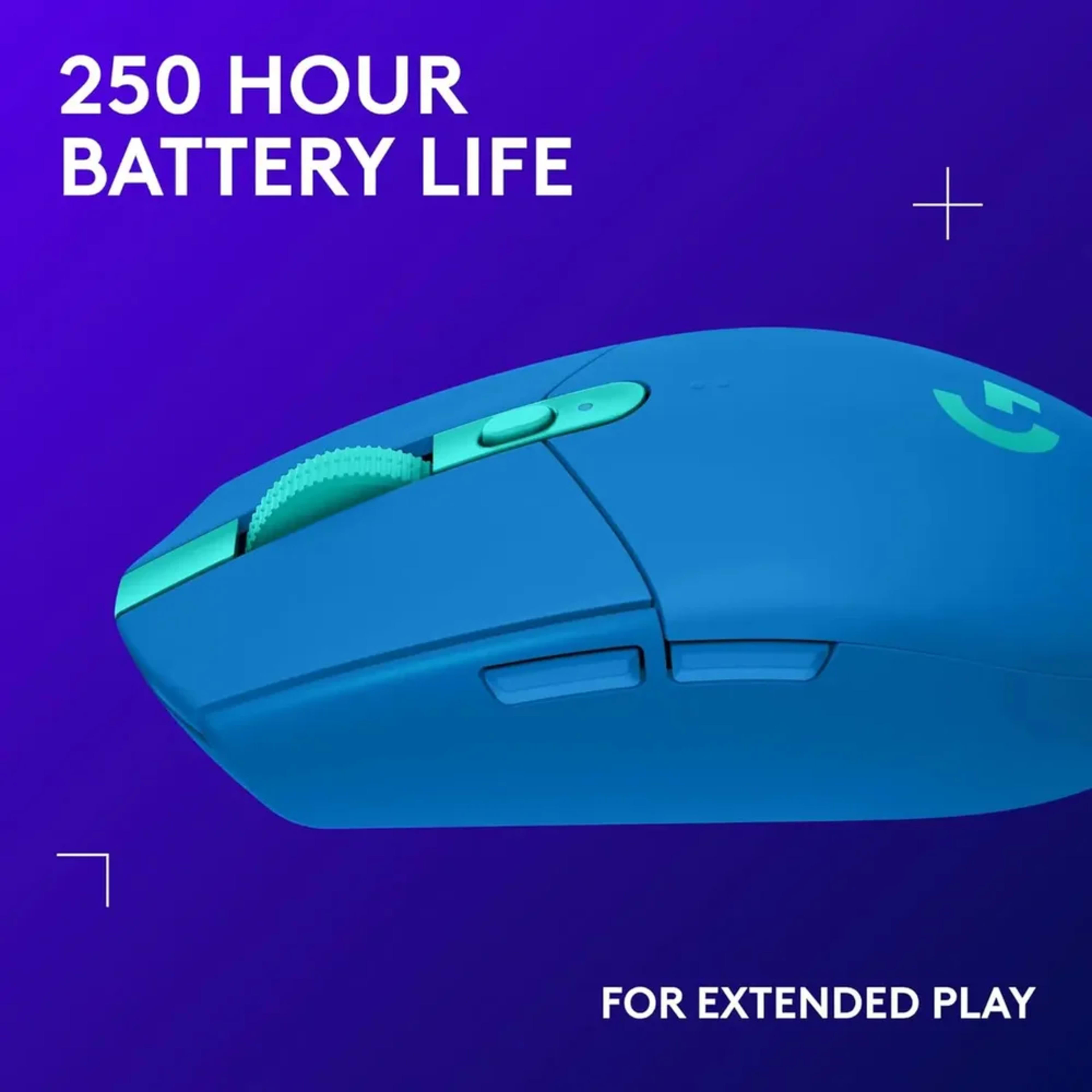 Logitech G304 HERO Lightspeed Wireless Gaming Mouse Blue thumbnail 4