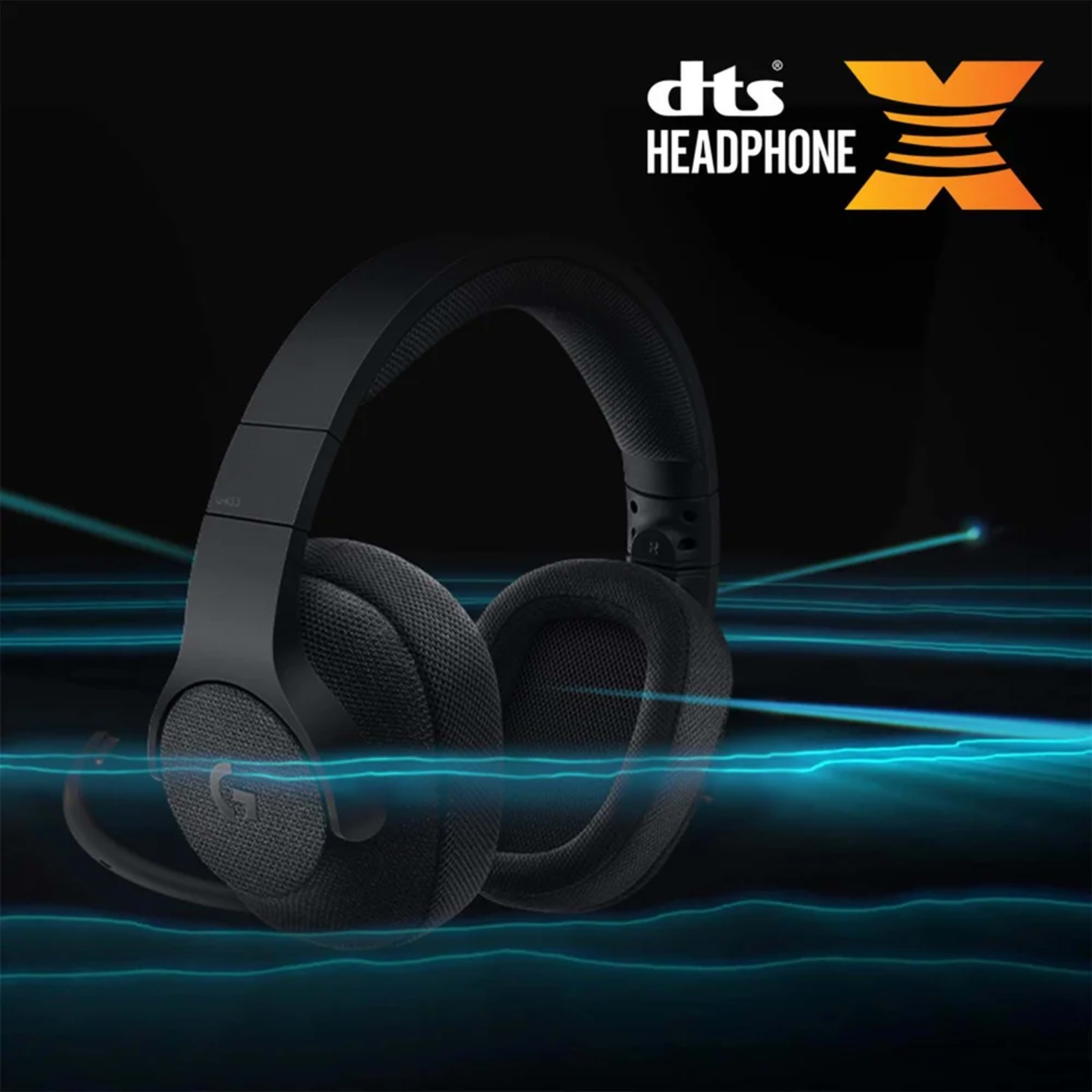 Logitech G433 -SURROUND SOUND Gaming Headphone BLACK 2 Logitech G433 -SURROUND SOUND Gaming Headphone BLACK thumbnail 2