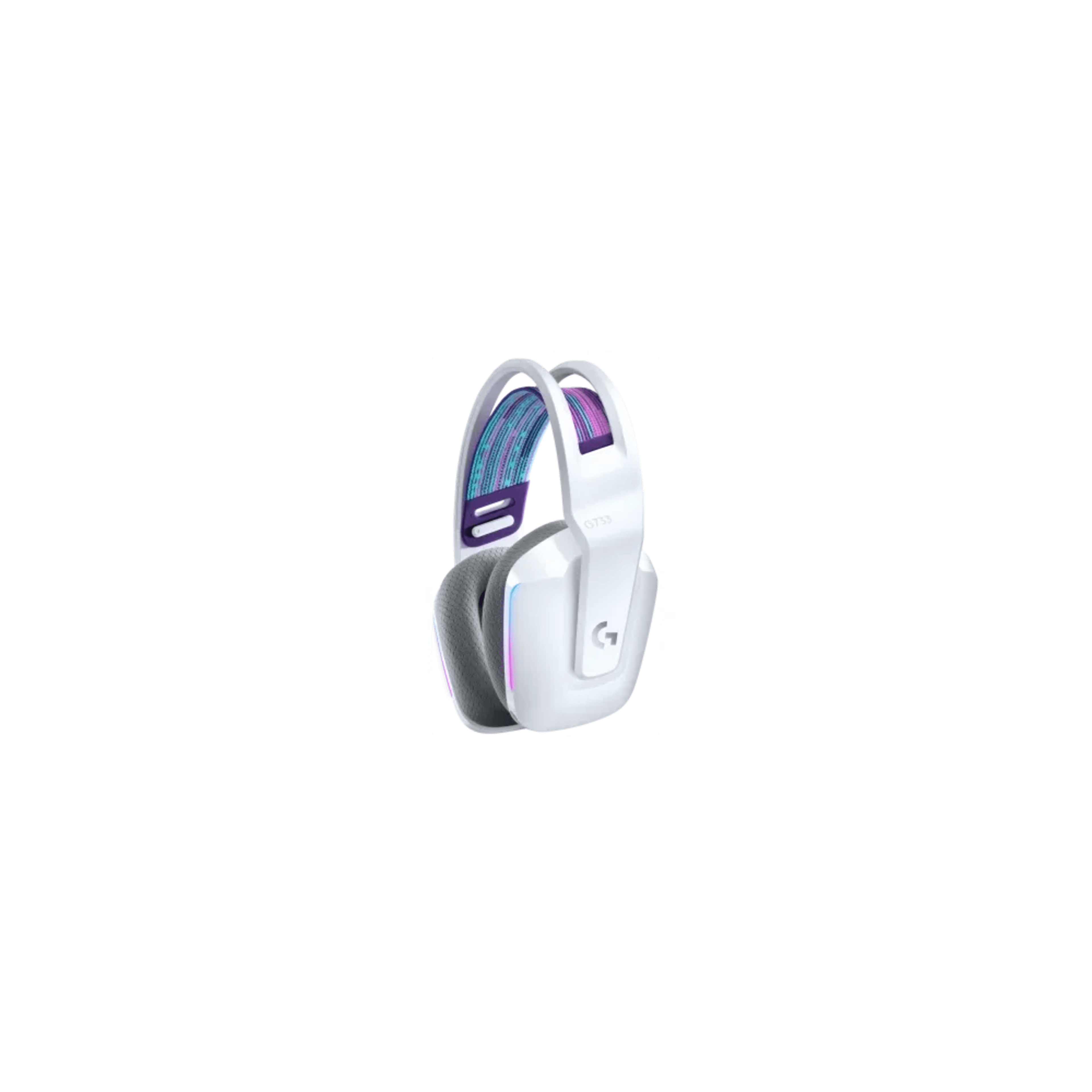 Logitech G733 LIGHTSPEED Wireless RGB Gaming Headset - White 2 Logitech G733 LIGHTSPEED Wireless RGB Gaming Headset - White thumbnail 2