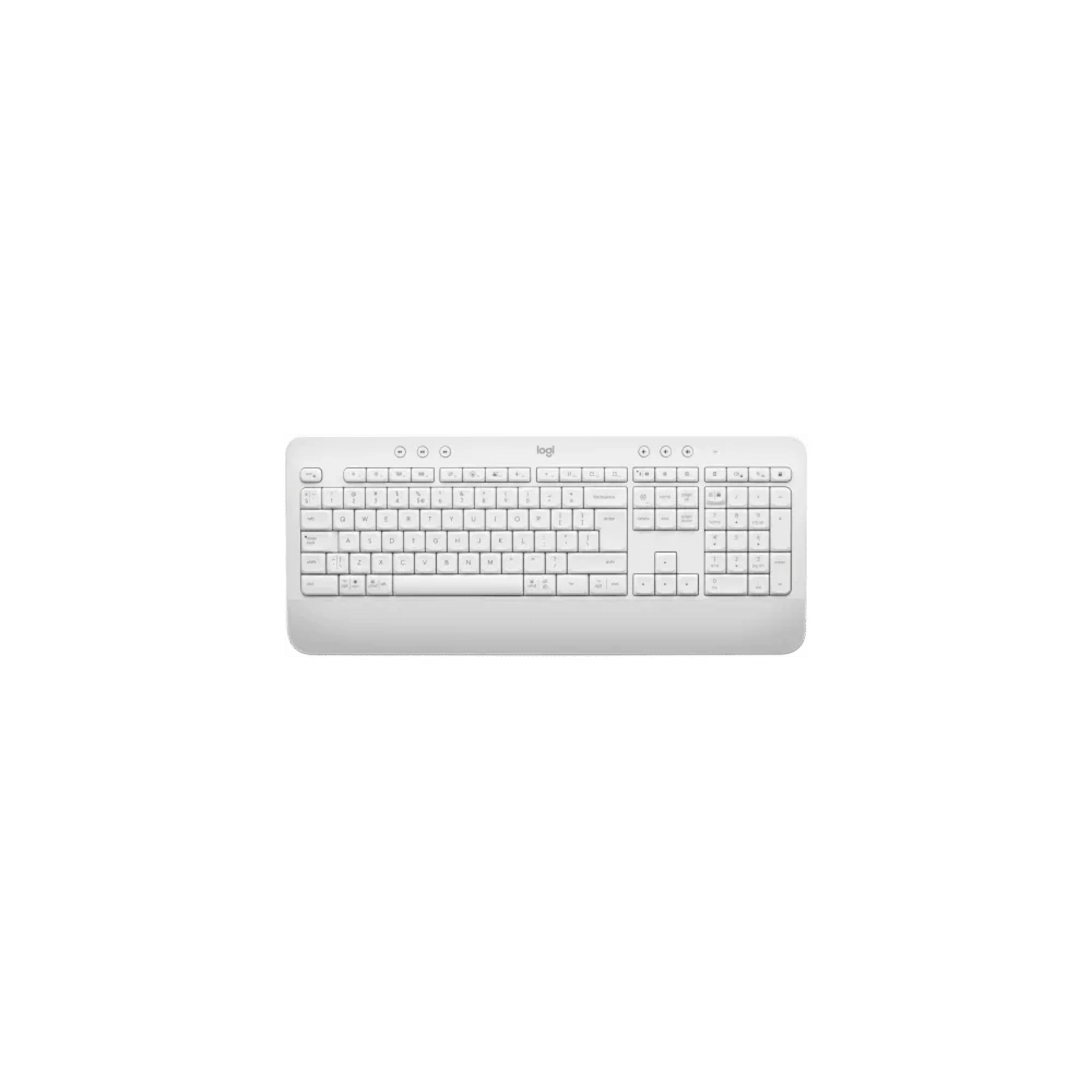 Logitech K650 Signature Bluetooth keyboard - Off White - Main Image Logitech K650 Signature Bluetooth keyboard - Off White - Main Image