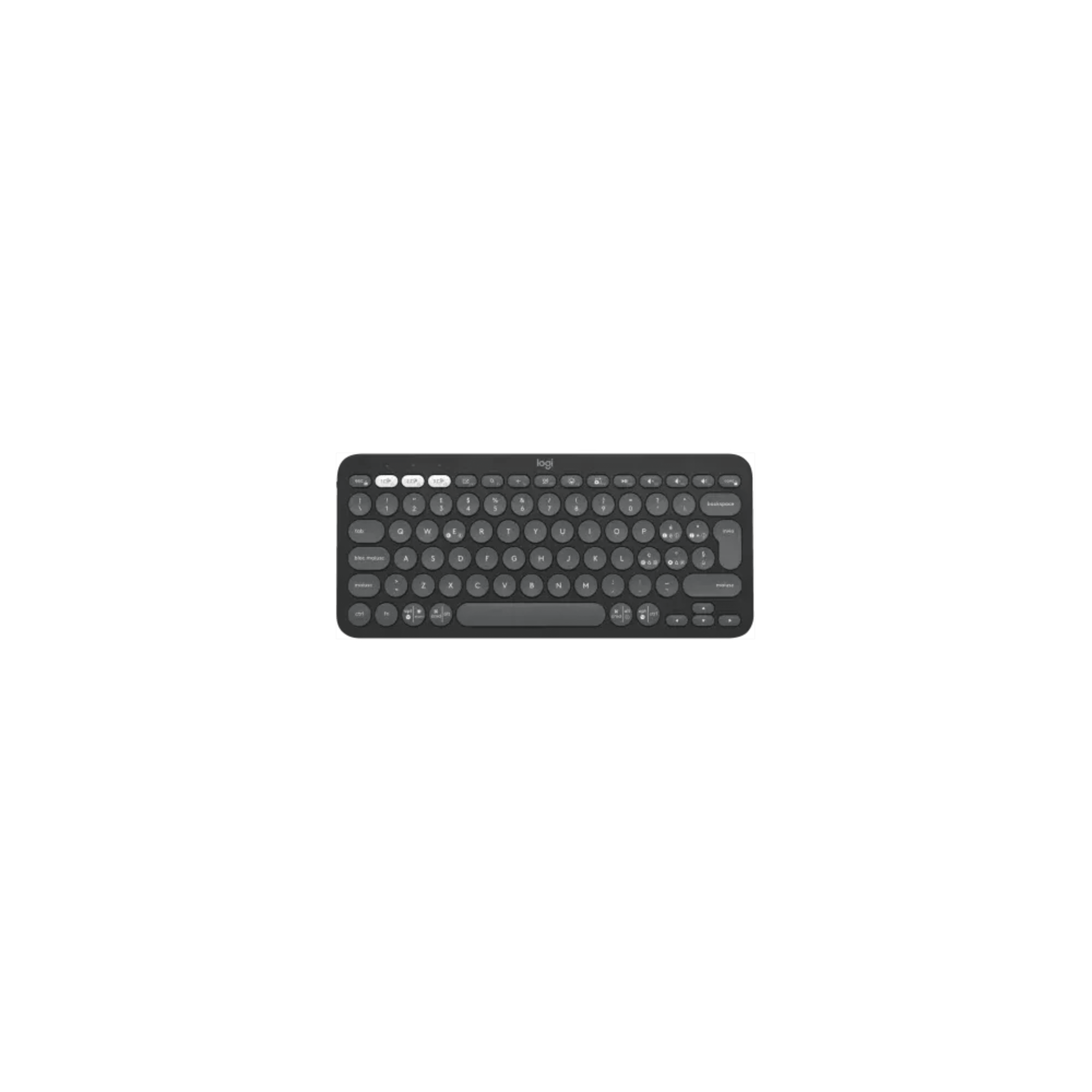Logitech Pebble Keys 2 k380s Bluetooth - Black 9 Logitech Pebble Keys 2 k380s Bluetooth - Black thumbnail 9