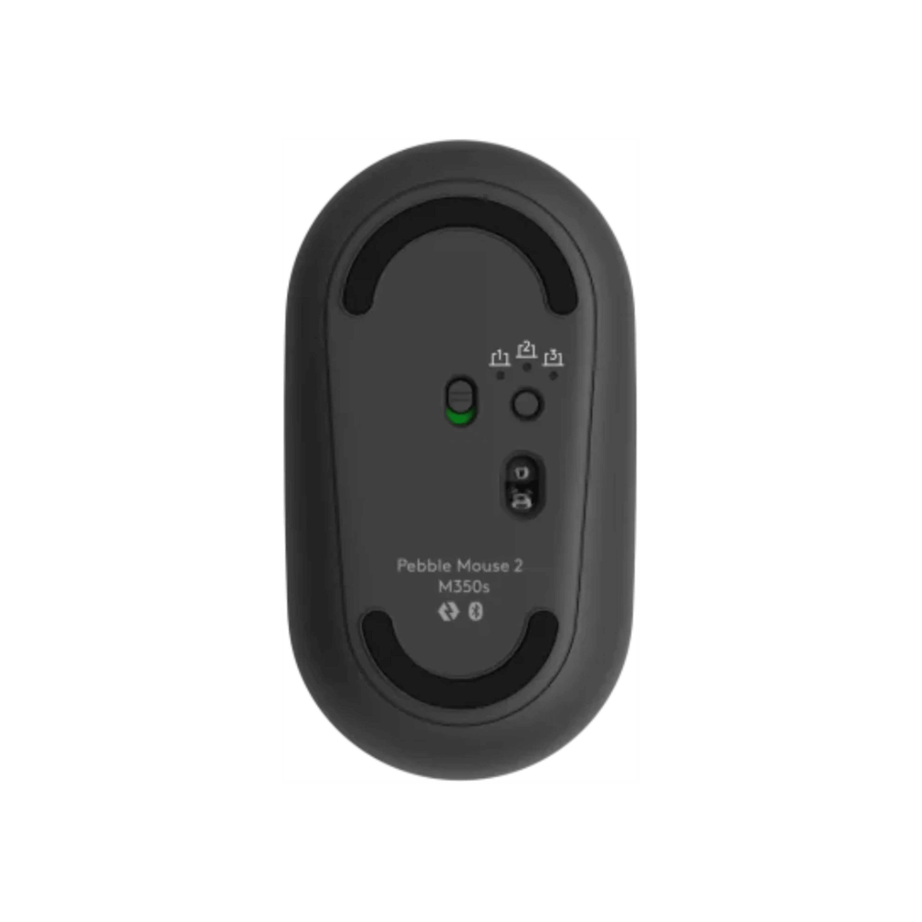 Logitech M350s Bluetooth Multi device Pebble Mouse - Gray - Main Image Logitech M350s Bluetooth Multi device Pebble Mouse - Gray - Main Image