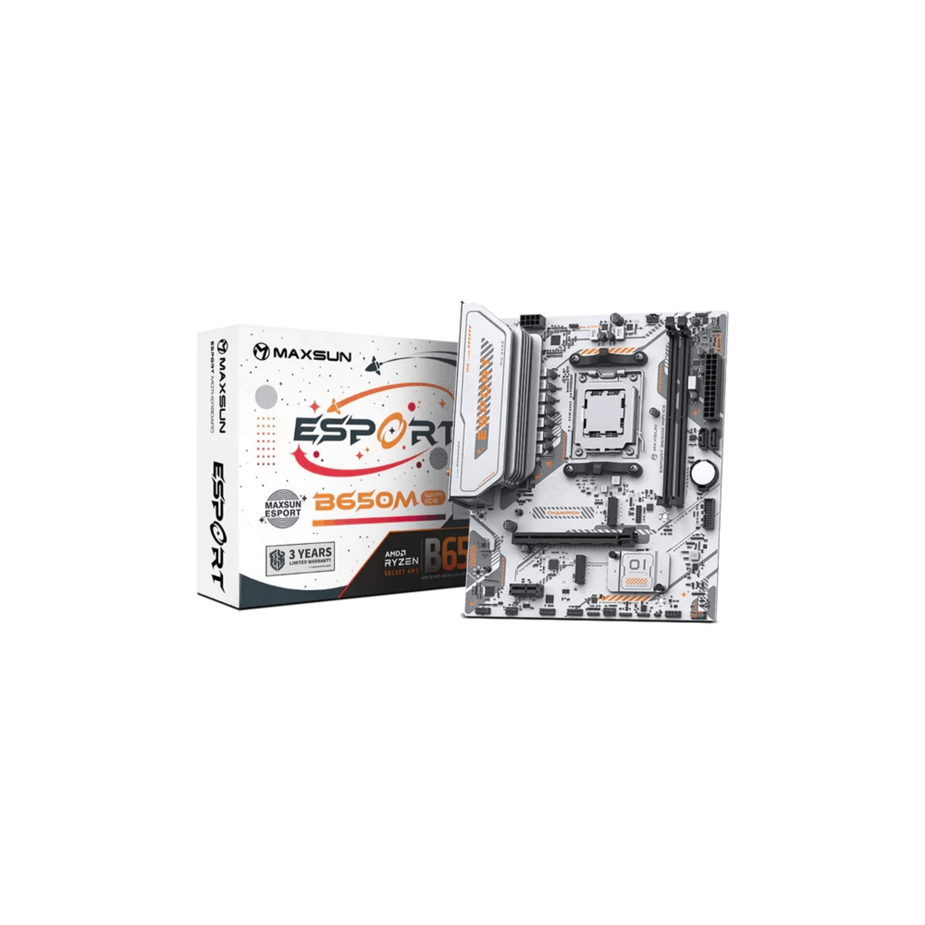MAXSUN MS ESPORT B650M WIFI6 ICE 5 MAXSUN MS ESPORT B650M WIFI6 ICE thumbnail 5