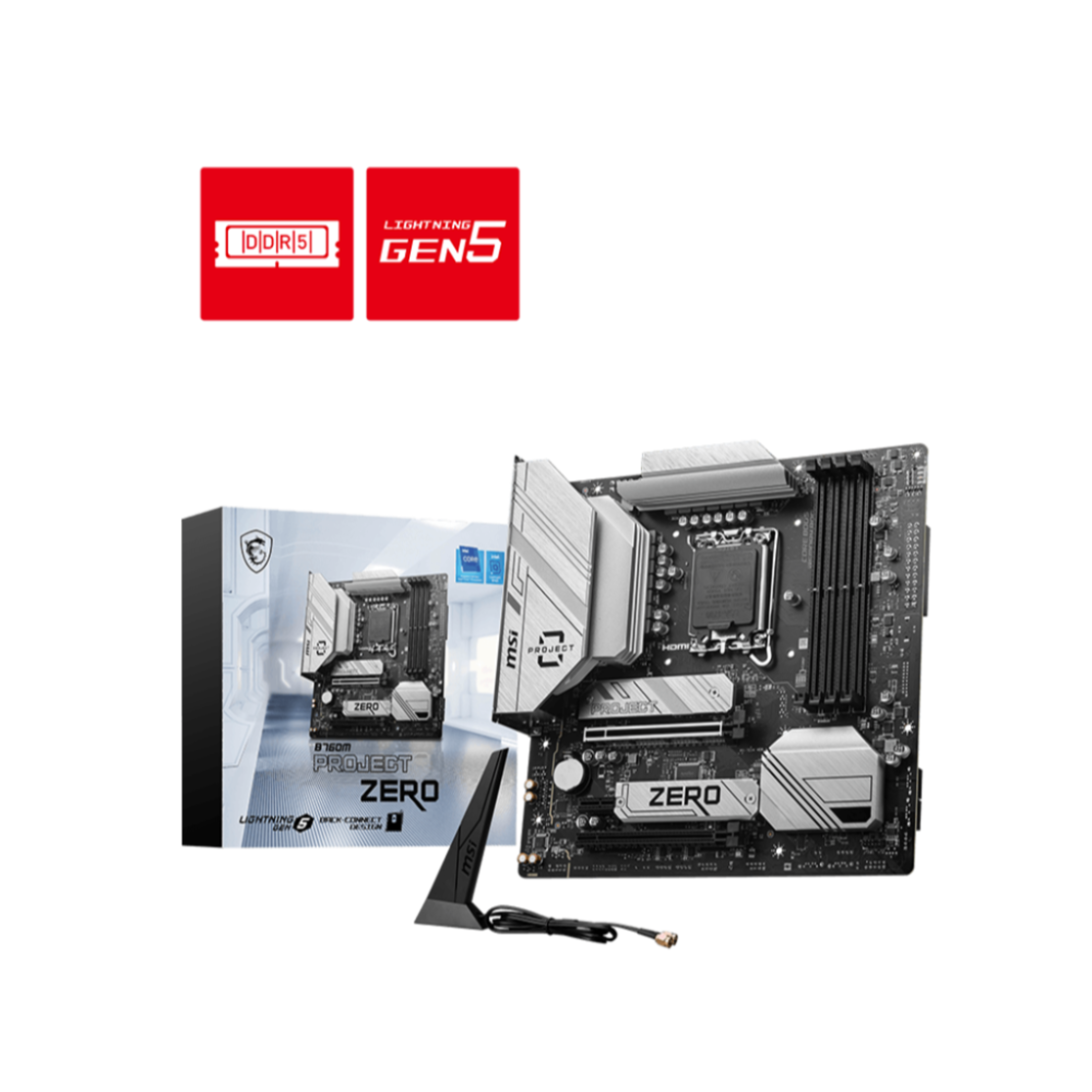 MSI B760M PROJECT ZERO 2 MSI B760M PROJECT ZERO thumbnail 2