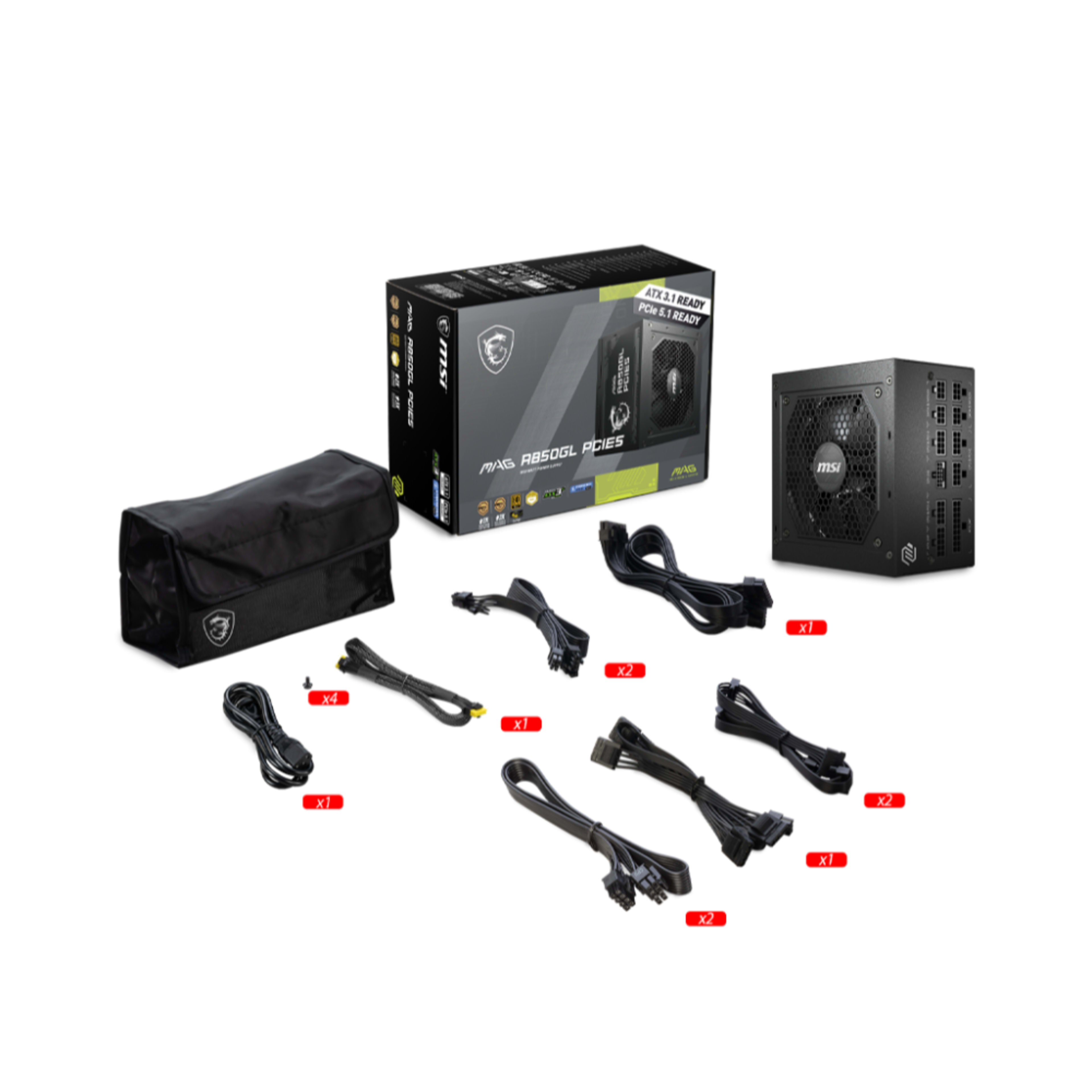 MSI MAG A850GL PCIE 5 thumbnail 2