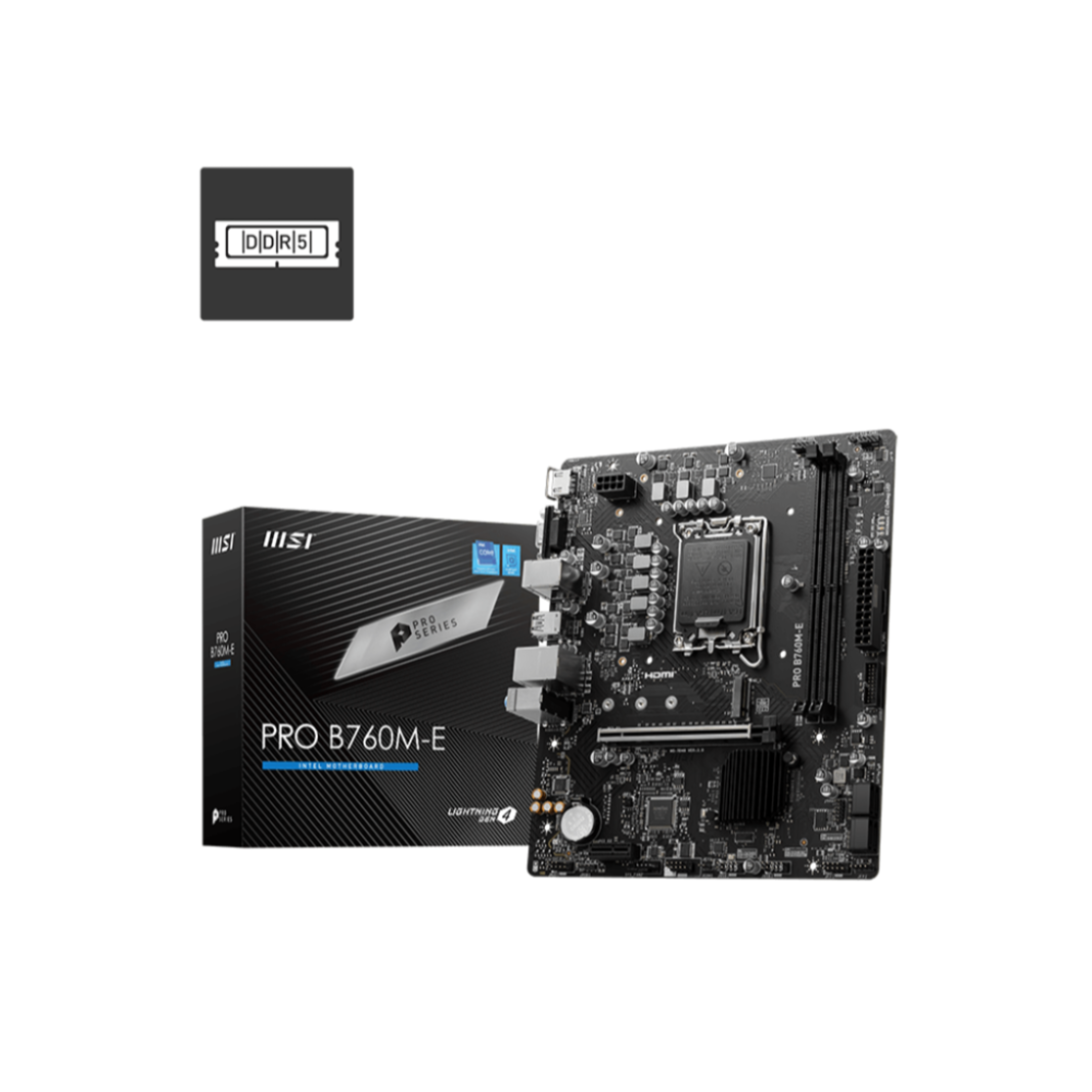 MSI PRO B760M-E D5 - Main Image MSI PRO B760M-E D5 - Main Image