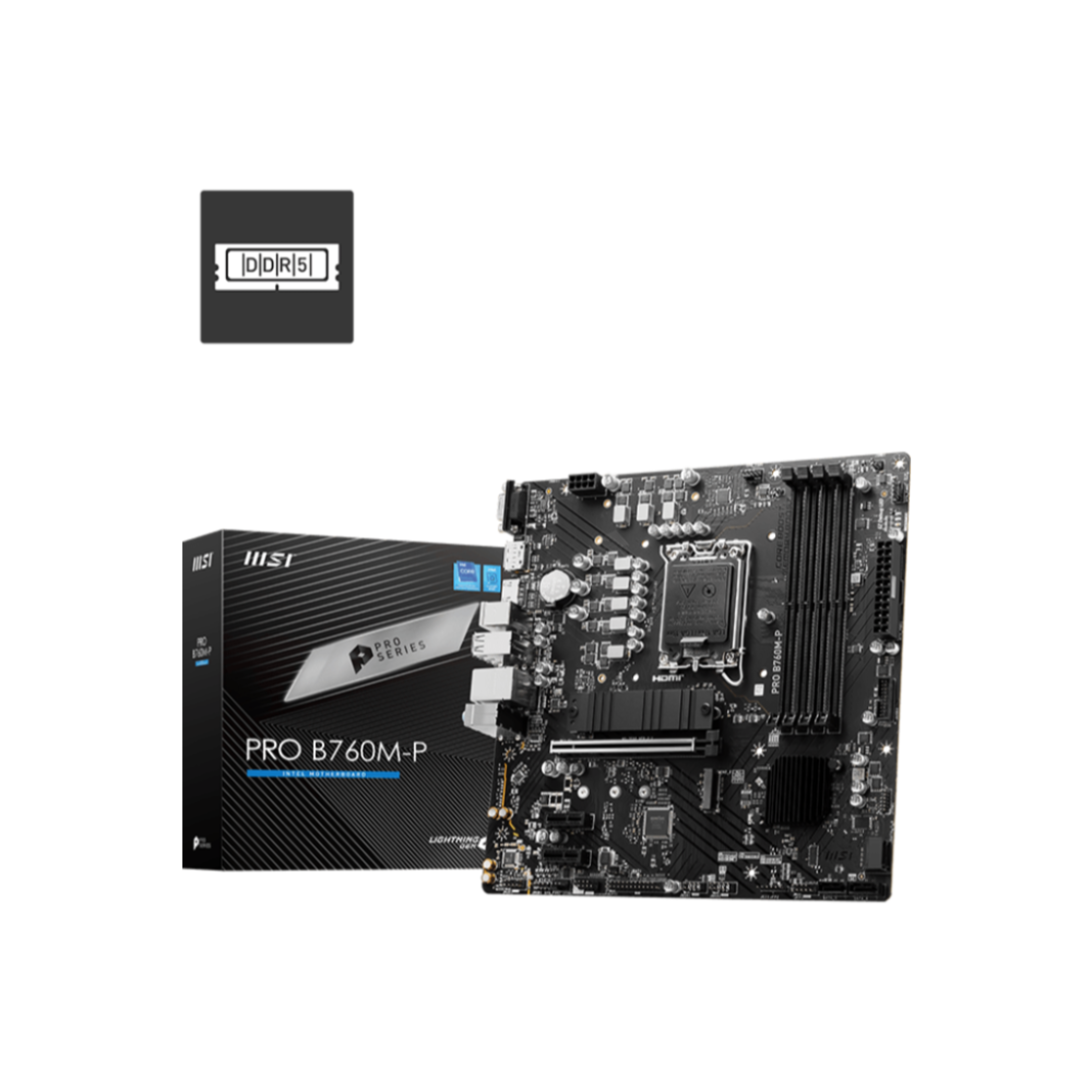 MSI  PRO B760M-P D5 thumbnail 5
