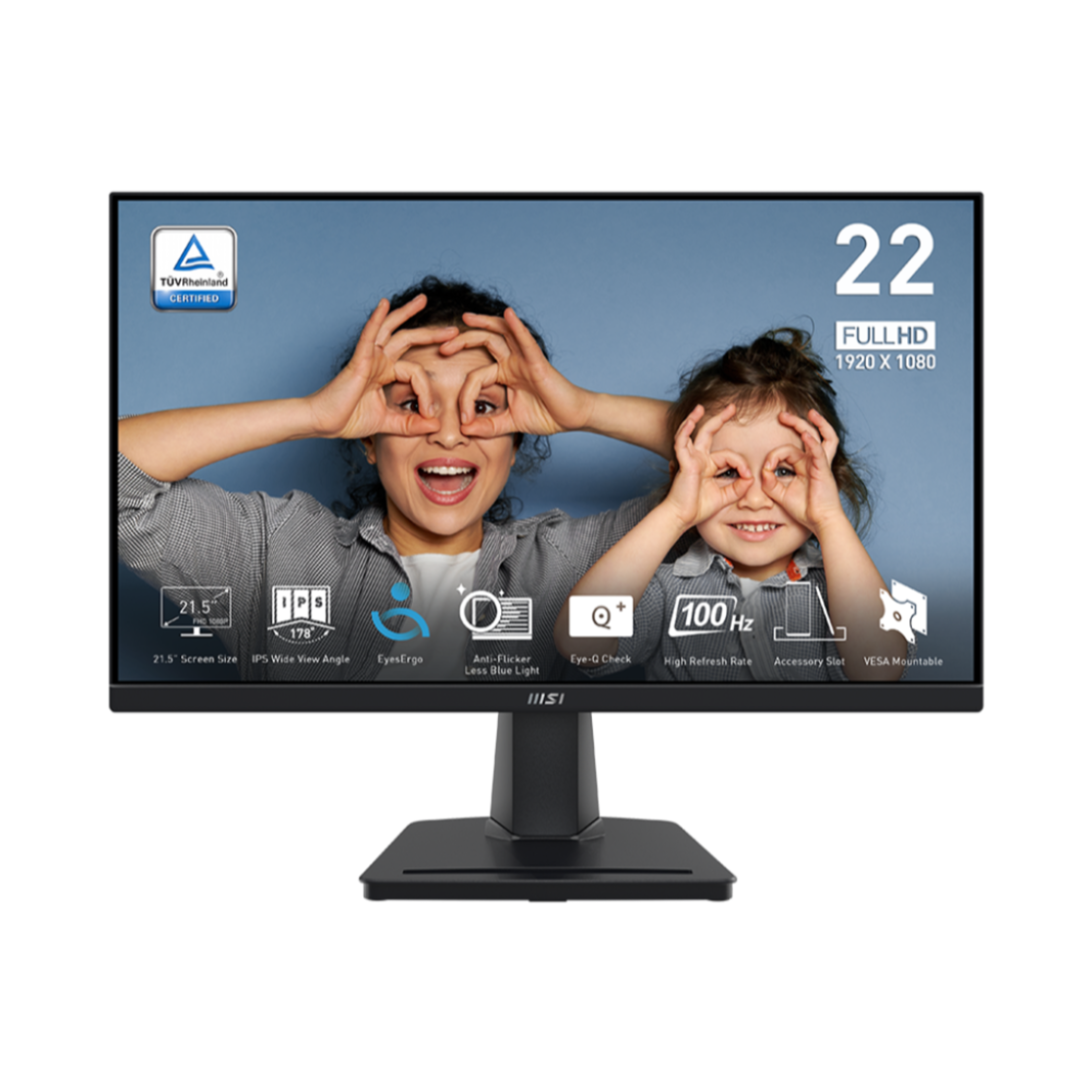 MSI PRO MP225 (IPS Panel, Res: 1920x1080, 100Hz, 1ms MPRT, 4MS GTG ) 5 MSI PRO MP225 (IPS Panel, Res: 1920x1080, 100Hz, 1ms MPRT, 4MS GTG ) thumbnail 5