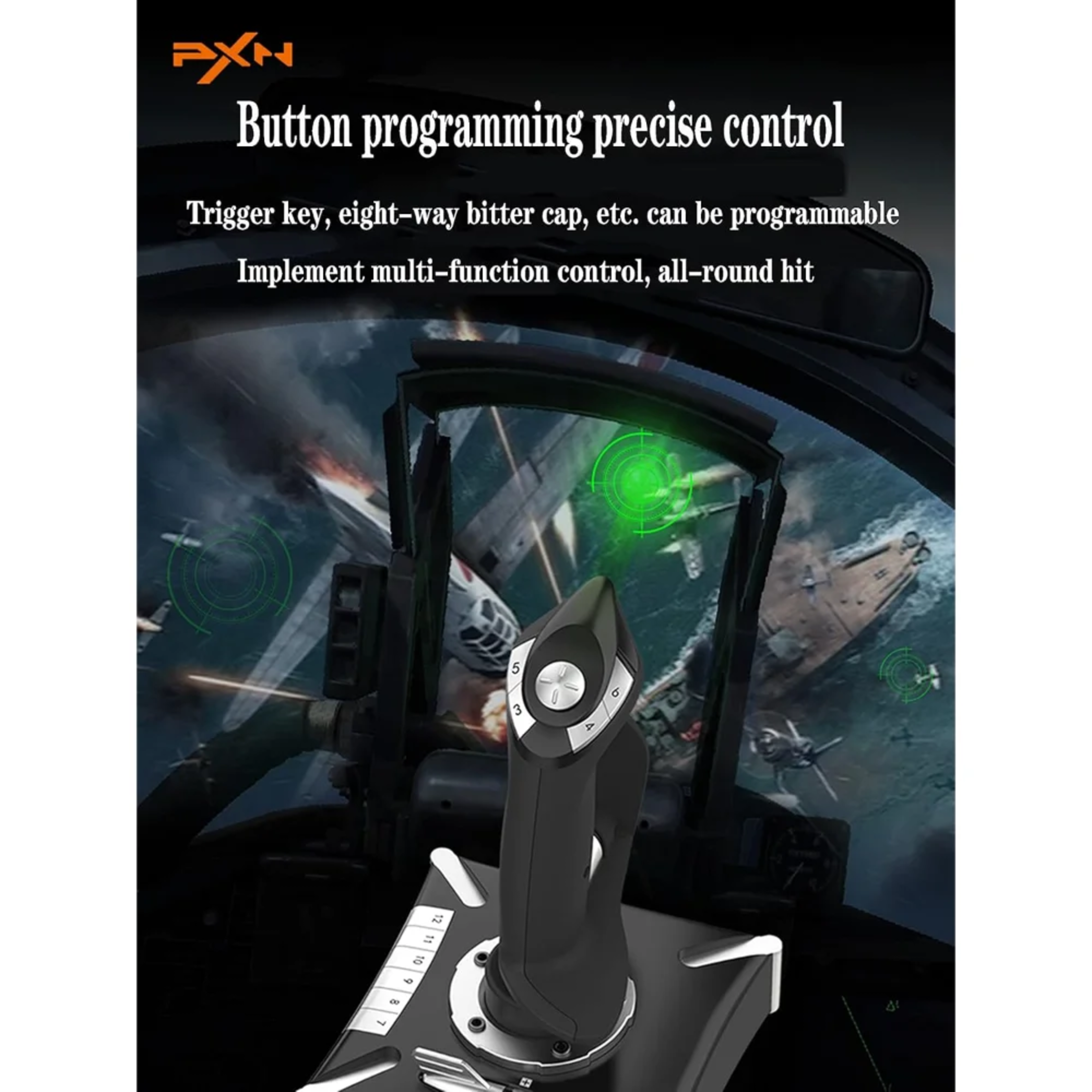 PXN-2119 PRO Flight Stick 4 PXN-2119 PRO Flight Stick thumbnail 4